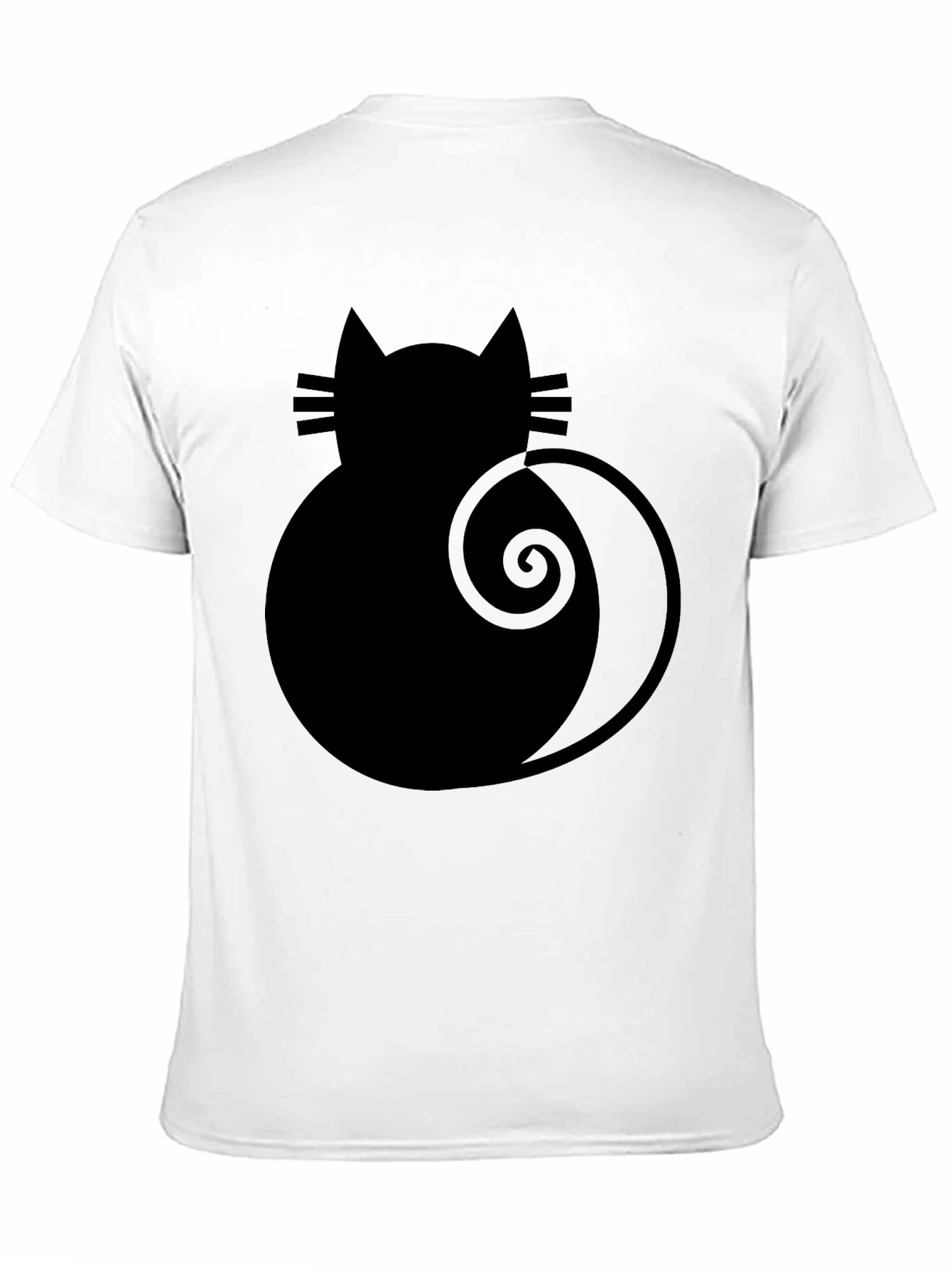 Black Cat Silhouette T-Shirt - 11