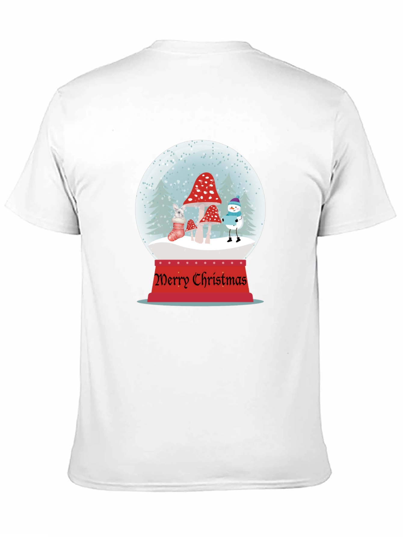 Black Christmas Snow Globe Graphic T-Shirt view 11