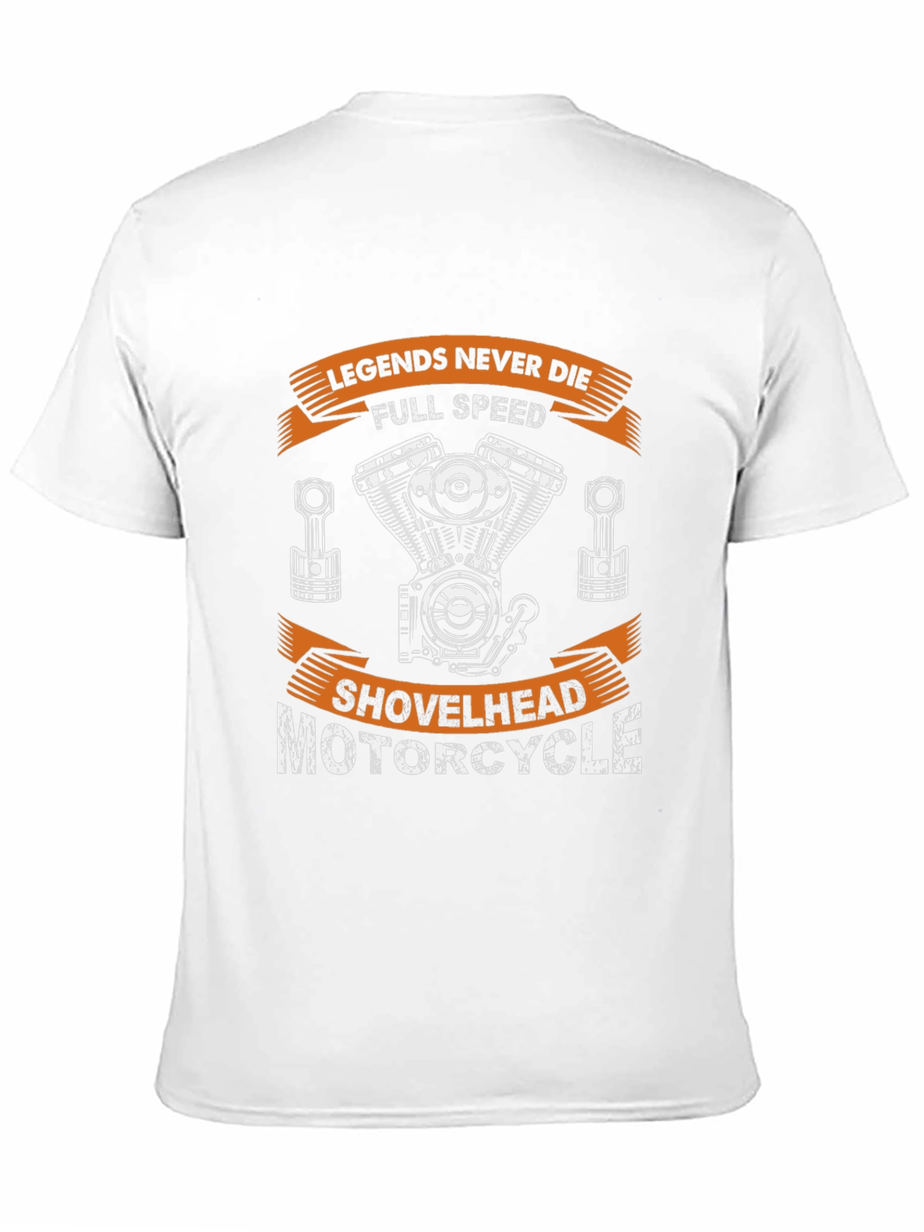 Black Legends Never Die Motorcycle Shovelhead T-Shirt view 11
