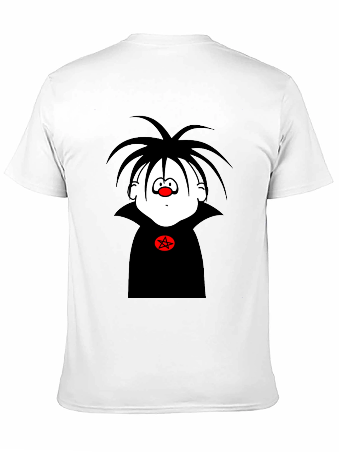 Black Cartoon Vampire T-Shirt - Men's Black Graphic Tee view 11