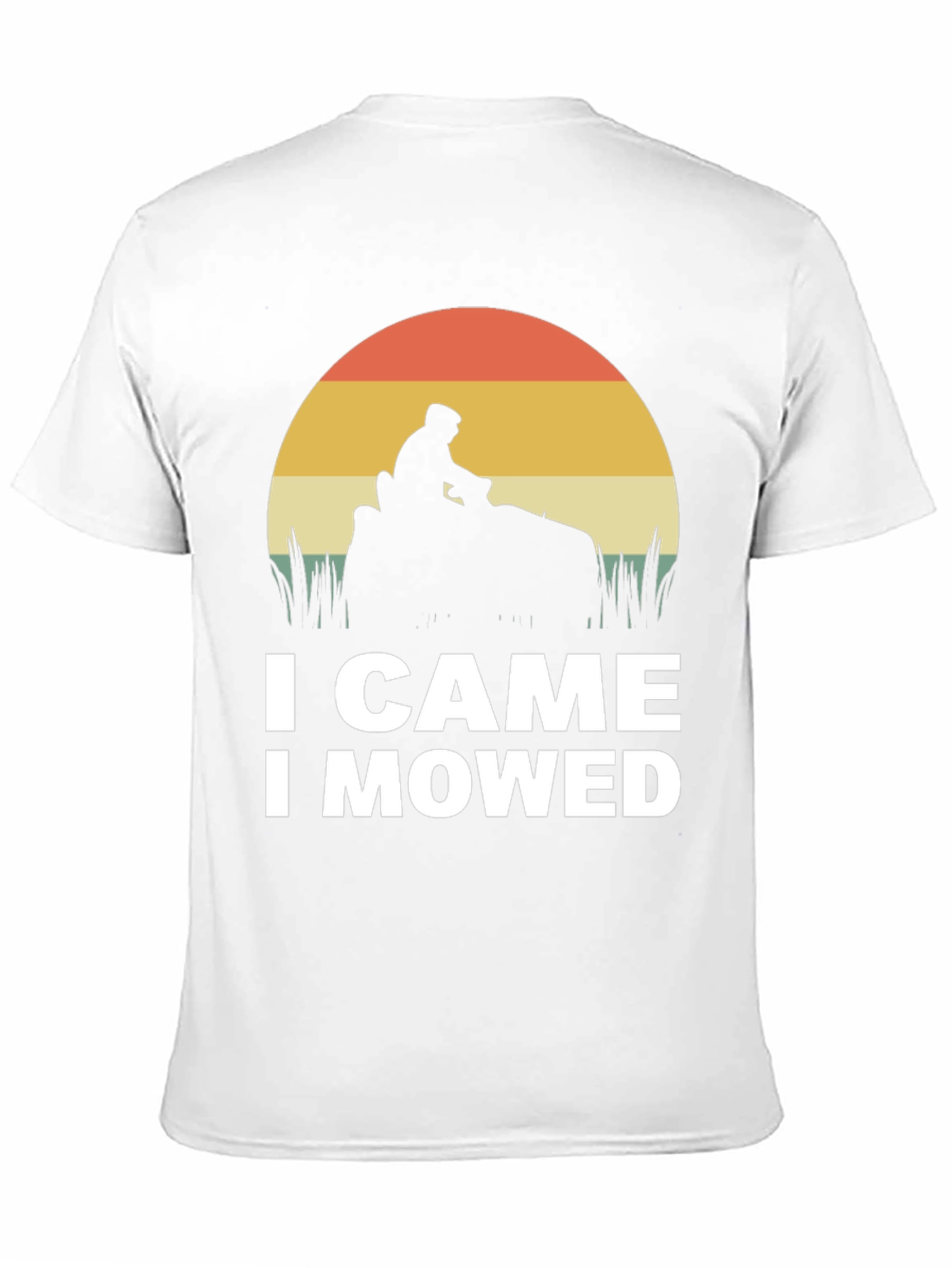 Black I Came I Mowed T-Shirt - Funny Lawn Mowing Tee view 11