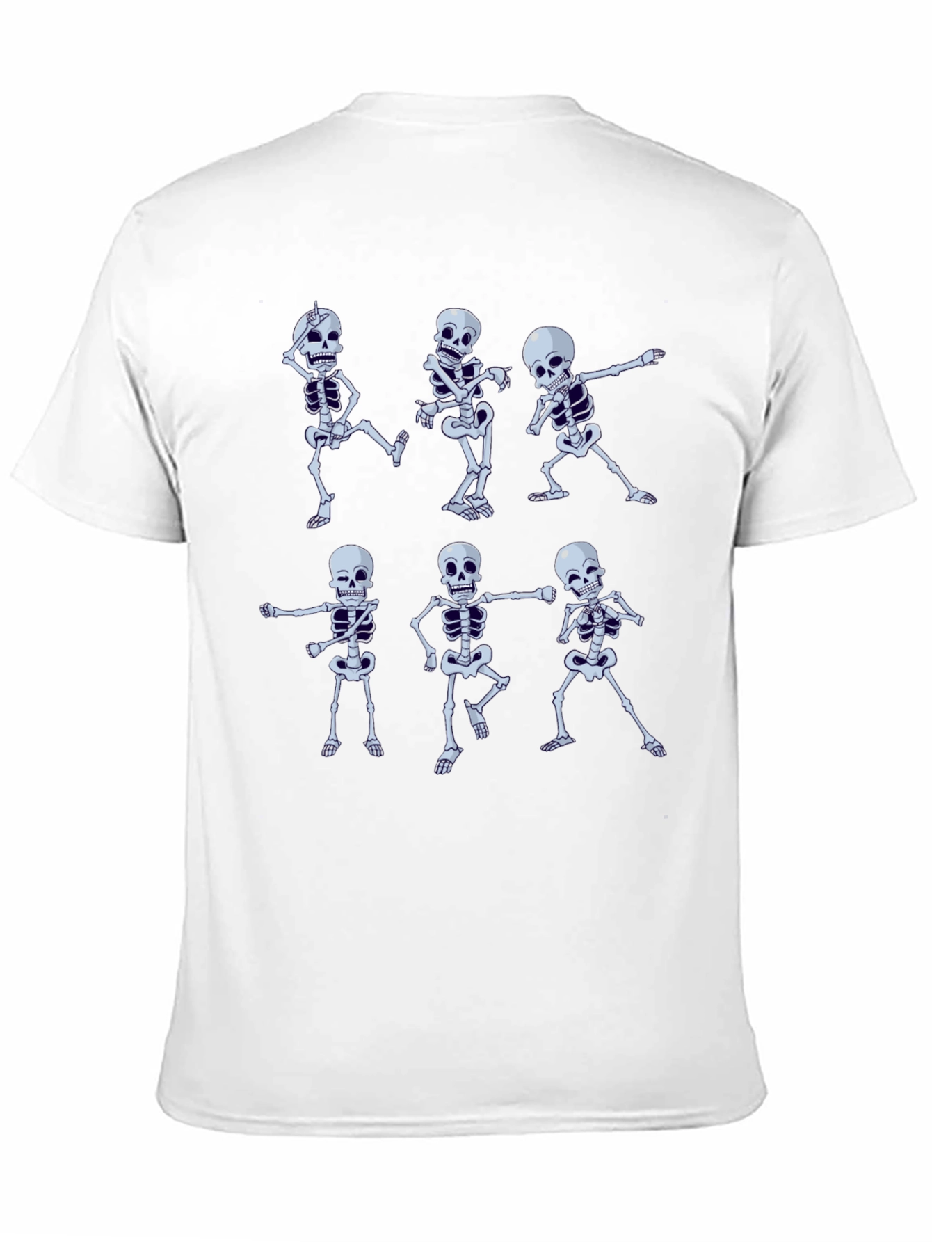 Black Dancing Skeleton T-Shirt - Halloween Graphic Tee view 11