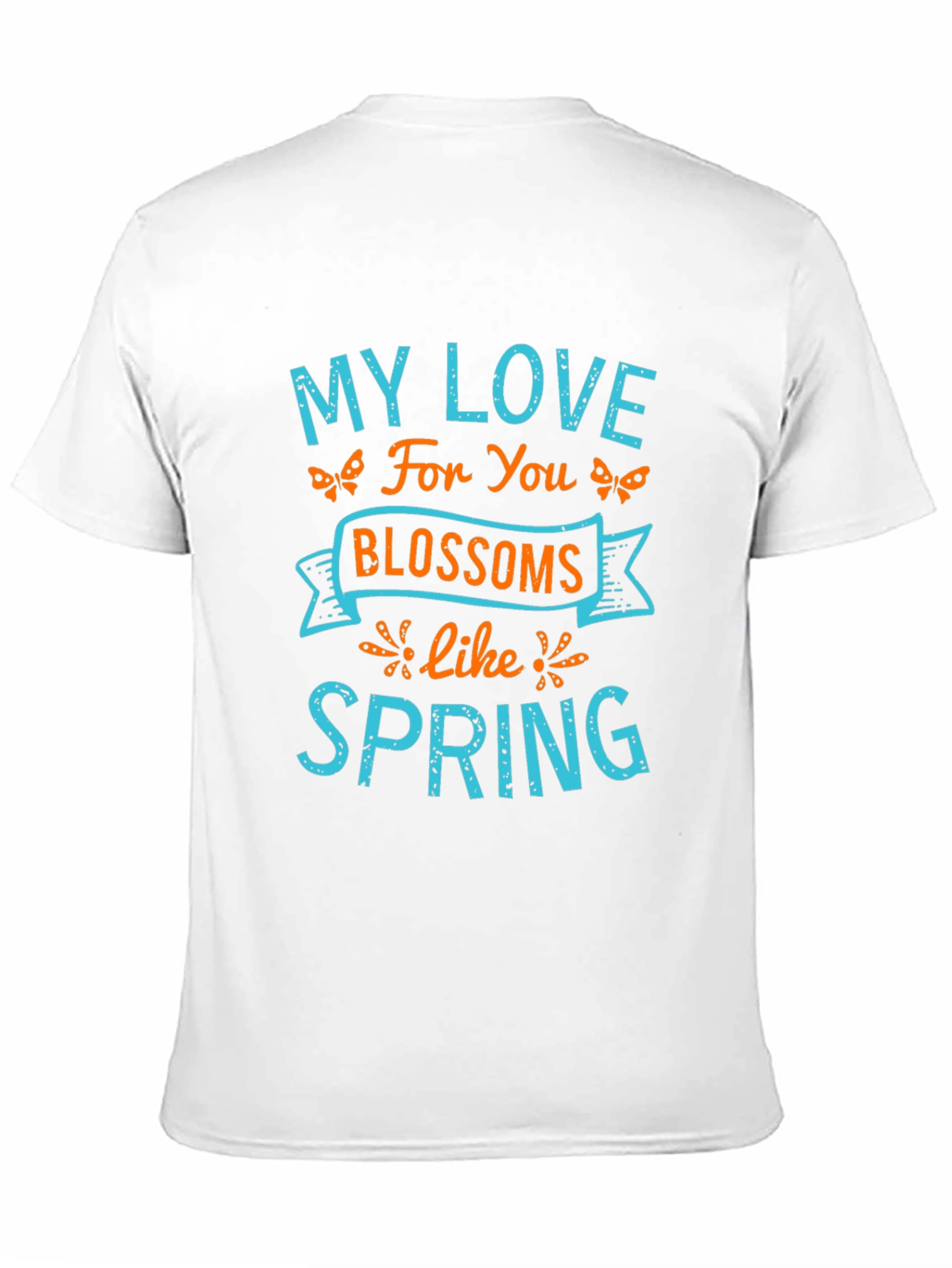 Black My Love Blossoms Like Spring Graphic Tee view 11