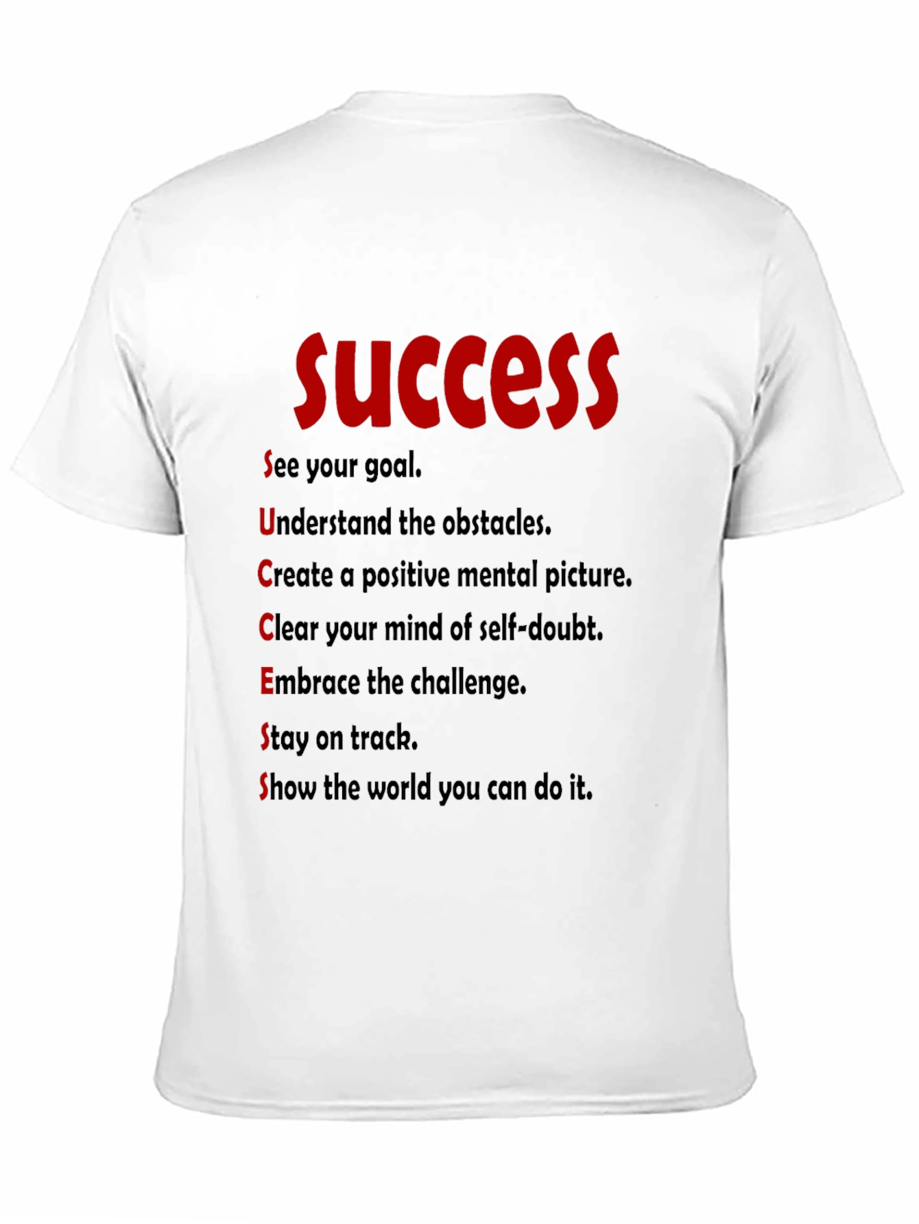 Black Success Motivation T-Shirt view 11