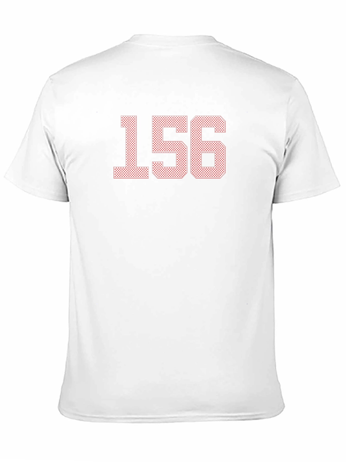 Black Men's Black T-Shirt with "156" Graphic view 11