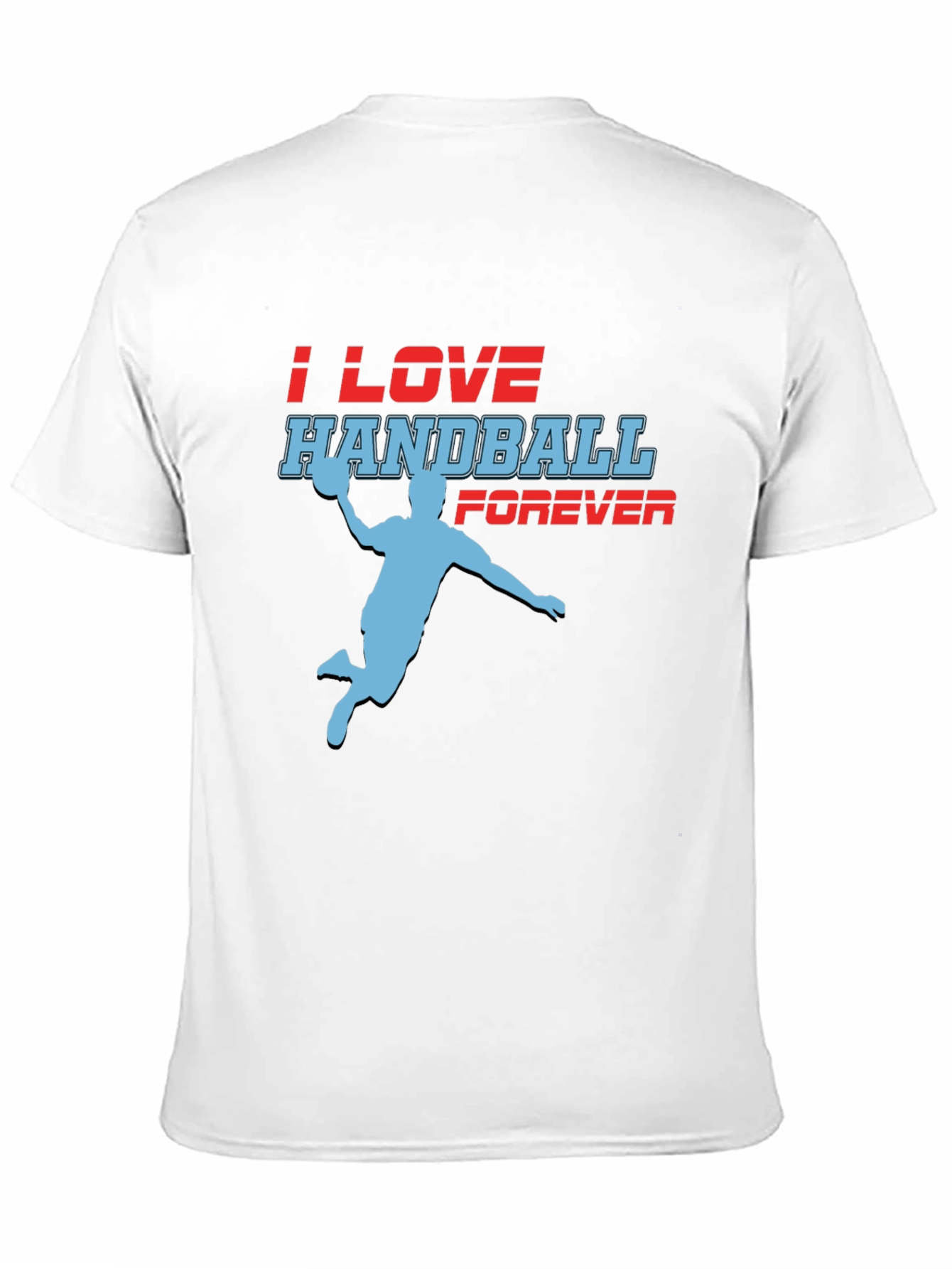 Black Handball Fan T-Shirt - I Love Handball Forever view 11