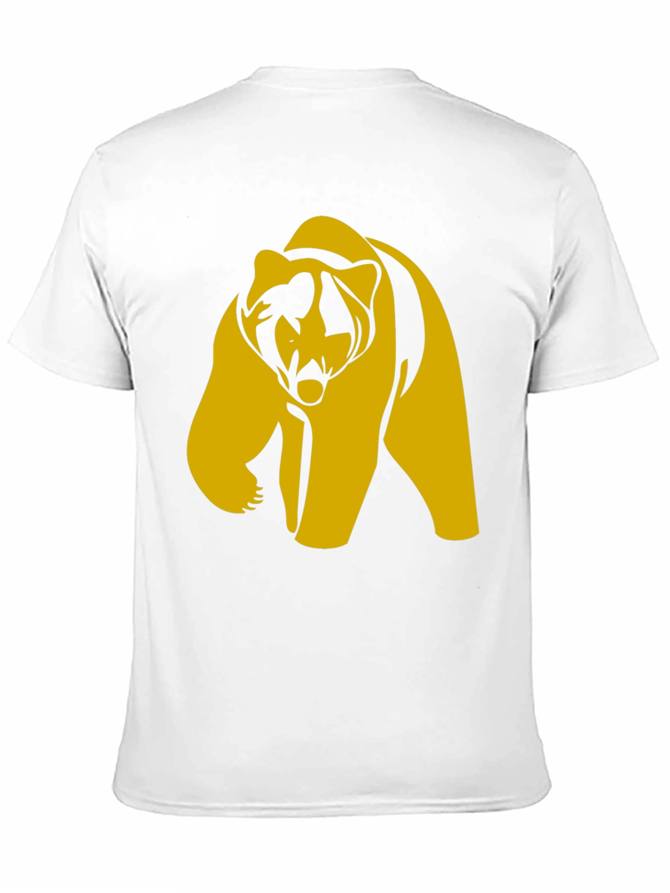 Black Bold Bear Graphic Tee - Black Cotton Blend T-Shirt view 11