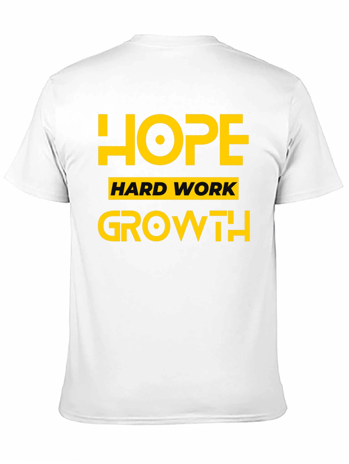 Black Hope Hard Work Growth T-Shirt view 11