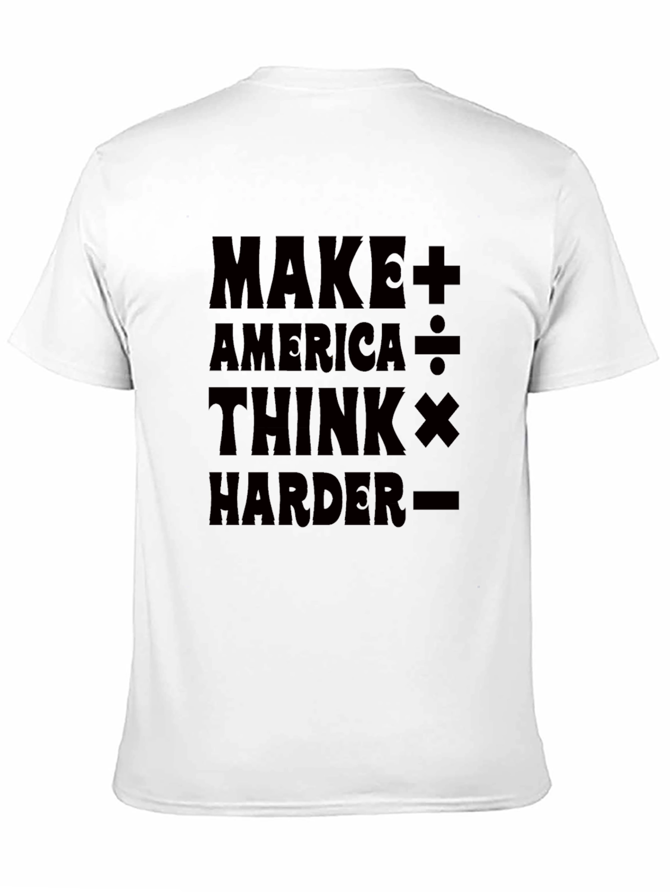 Black Make America Think Harder Graphic T-Shirt view 11