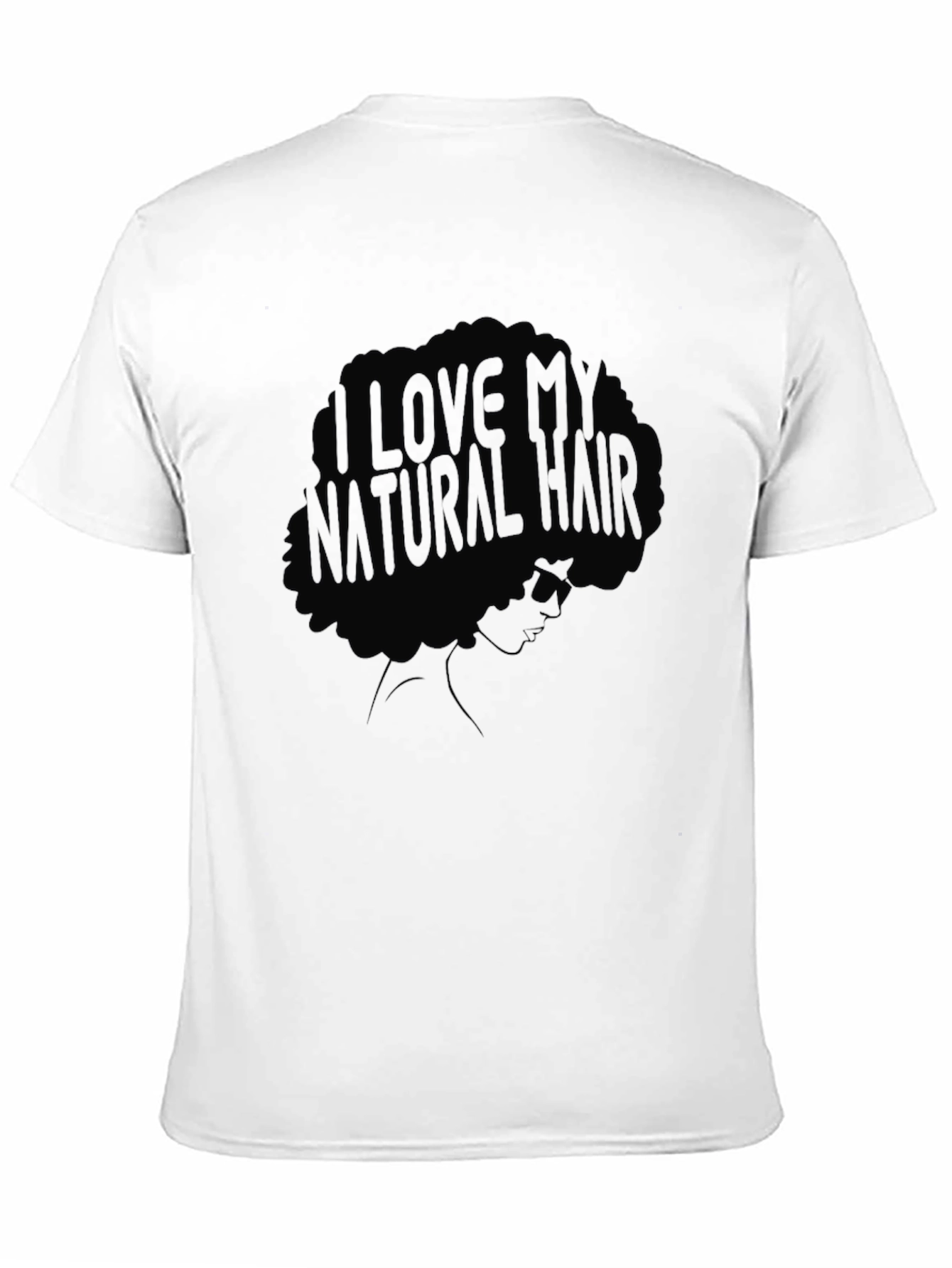 Black I Love My Natural Hair Graphic Tee view 11
