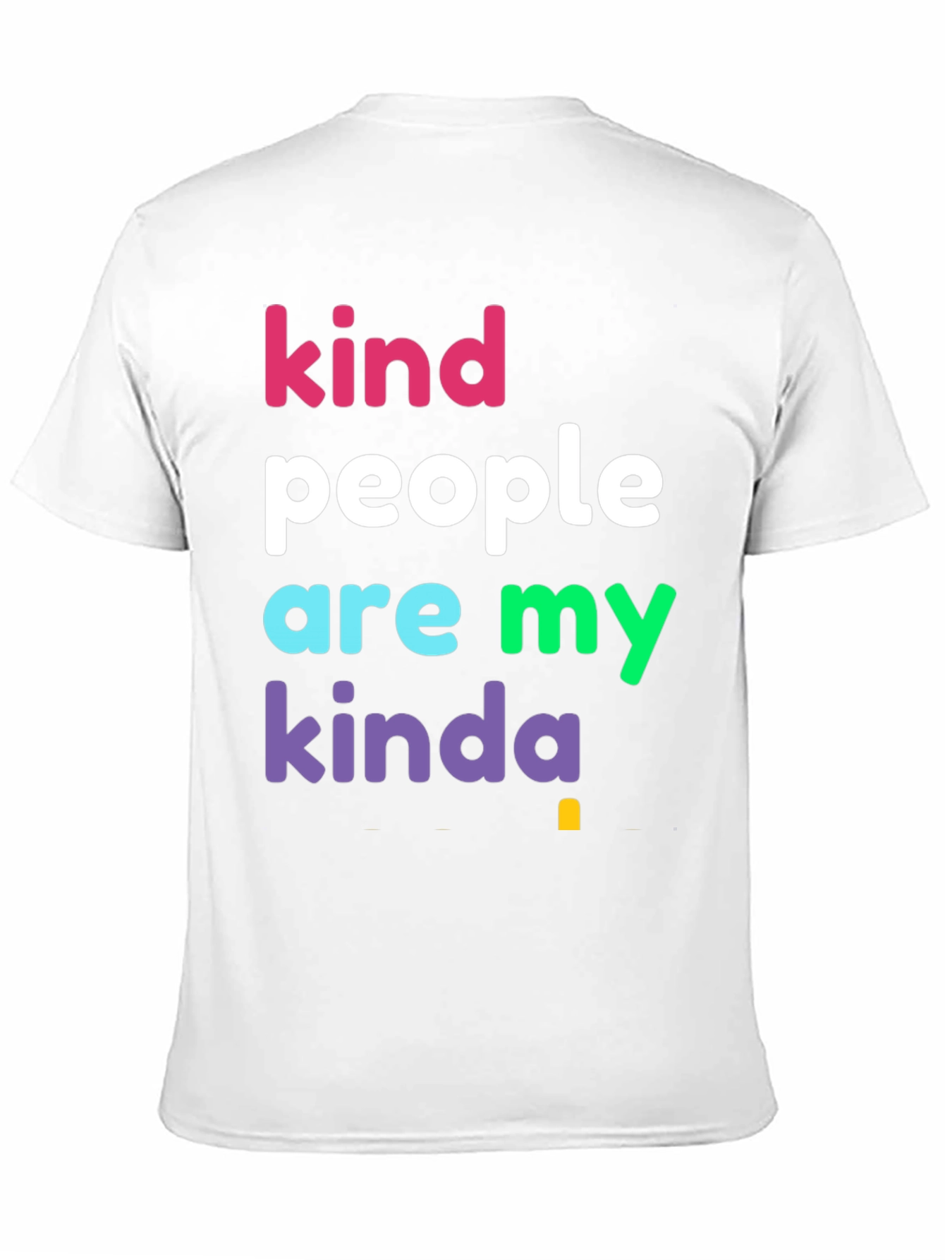 Black Kind People T-Shirt - Colorful Graphic Tee view 11