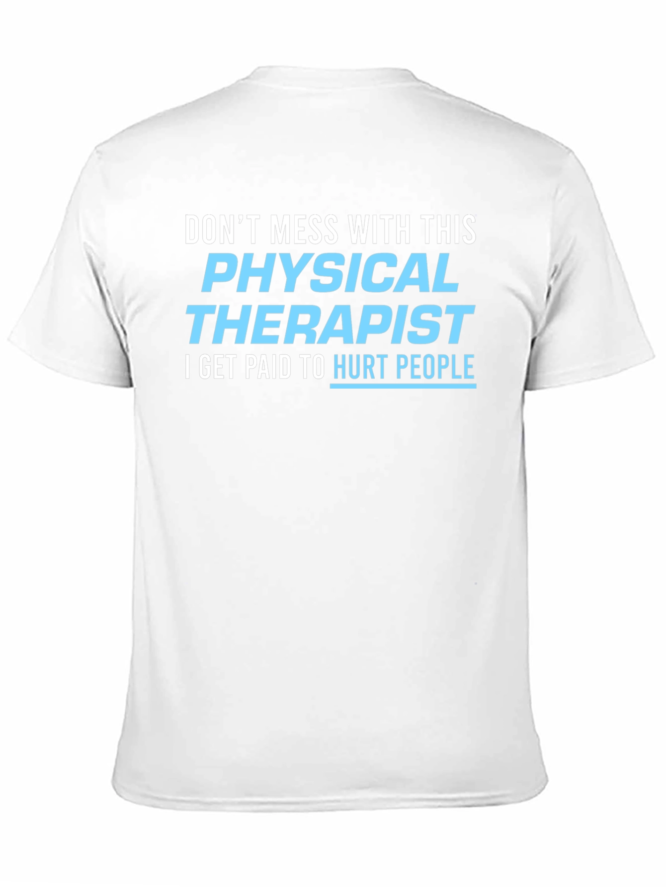 Black Physical Therapist Funny Graphic T-Shirt view 11