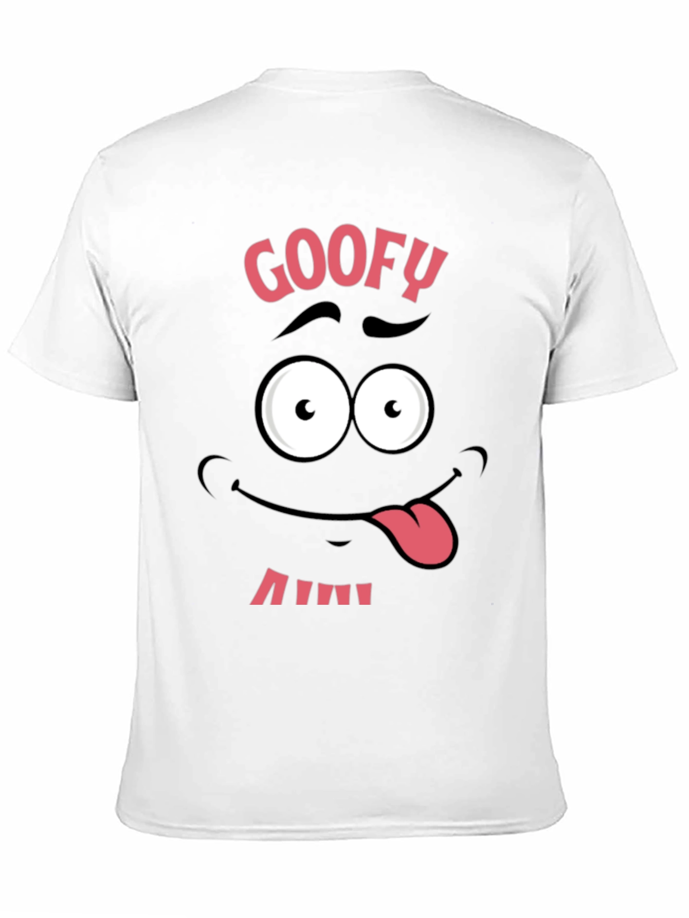 Black Funny Goofy Face Graphic Tee - Black view 11