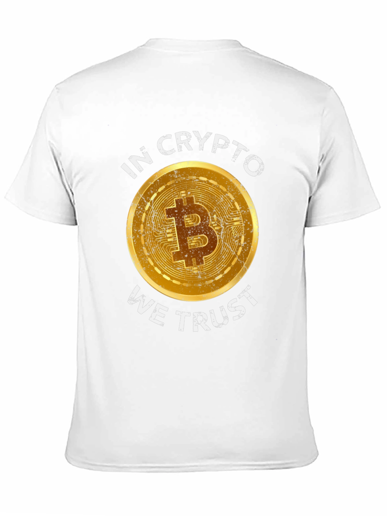 Black Crypto Enthusiast Bitcoin T-Shirt - "In Crypto We Trust" view 11