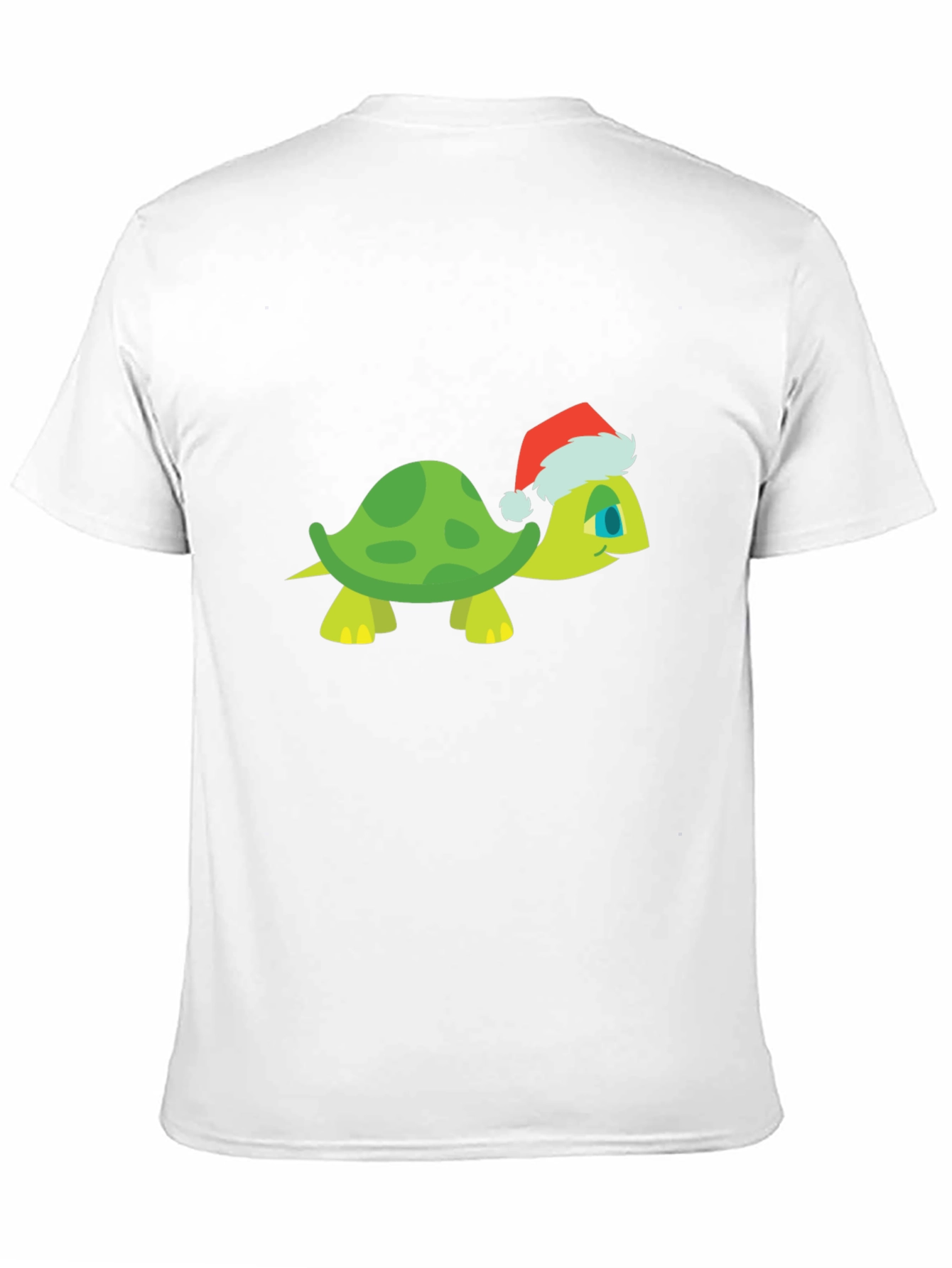 Black Turtle Santa Hat Black T-Shirt view 11