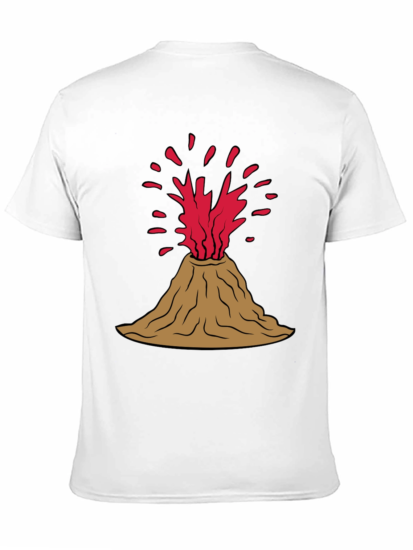 Black Volcano Graphic T-Shirt - Erupting Style! view 11