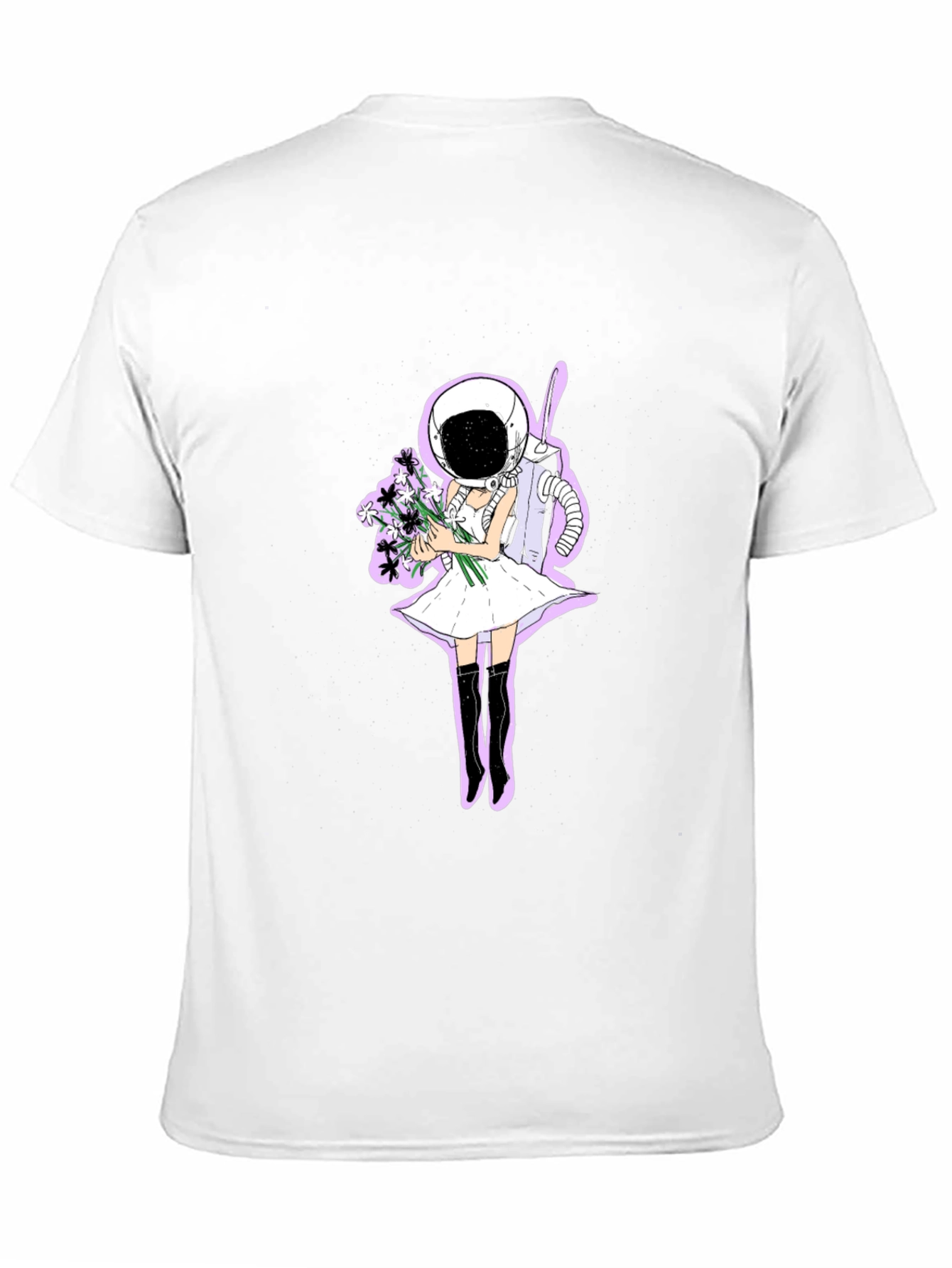 Black Astronaut Girl T-Shirt view 11