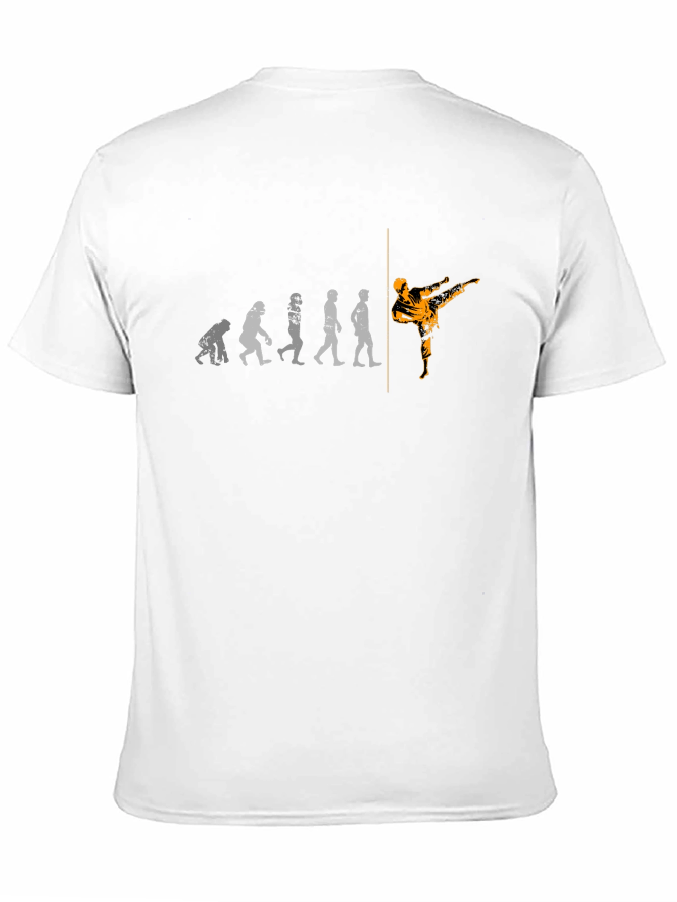 Black Evolution of Kick T-Shirt - Black Martial Arts Tee view 11