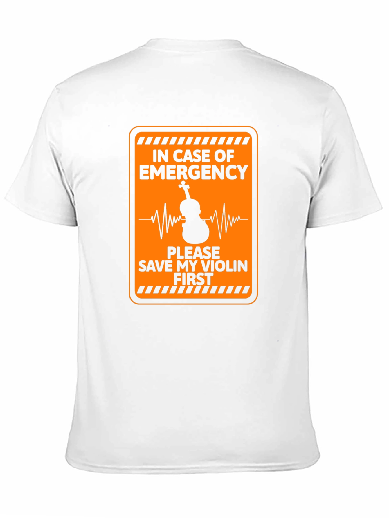 Black Emergency Save My Violin First Black T-Shirt view 11