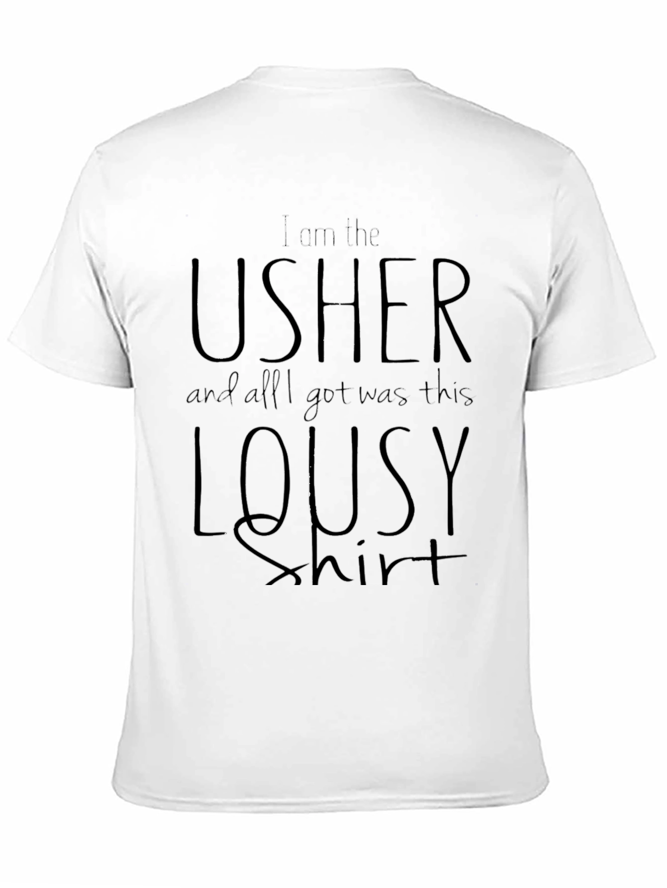 Black Usher Lousy Shirt Black T-Shirt view 11