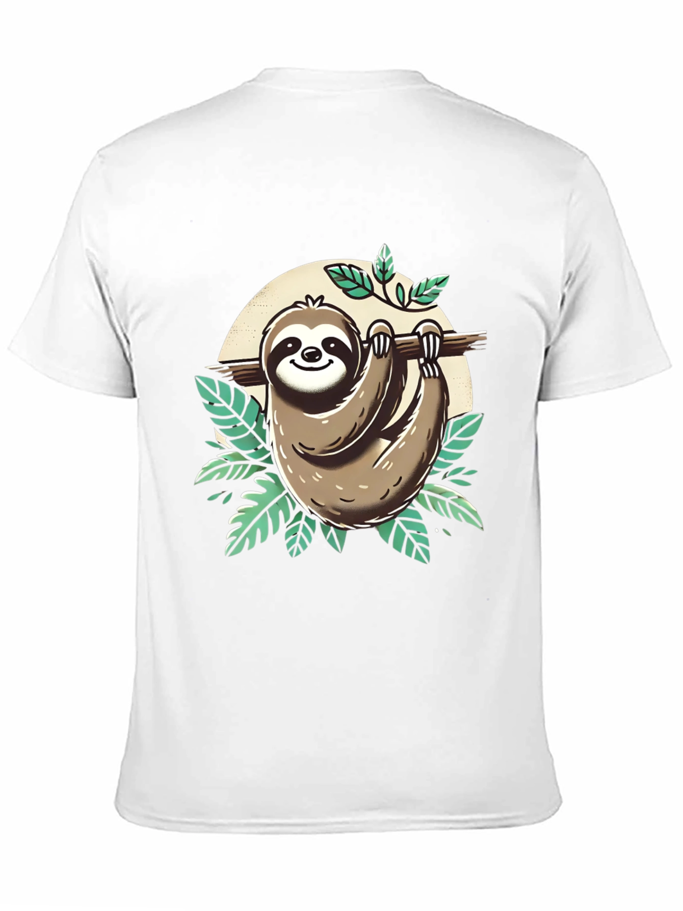 Sloth Graphic Tee - Relaxed & Fun - 11