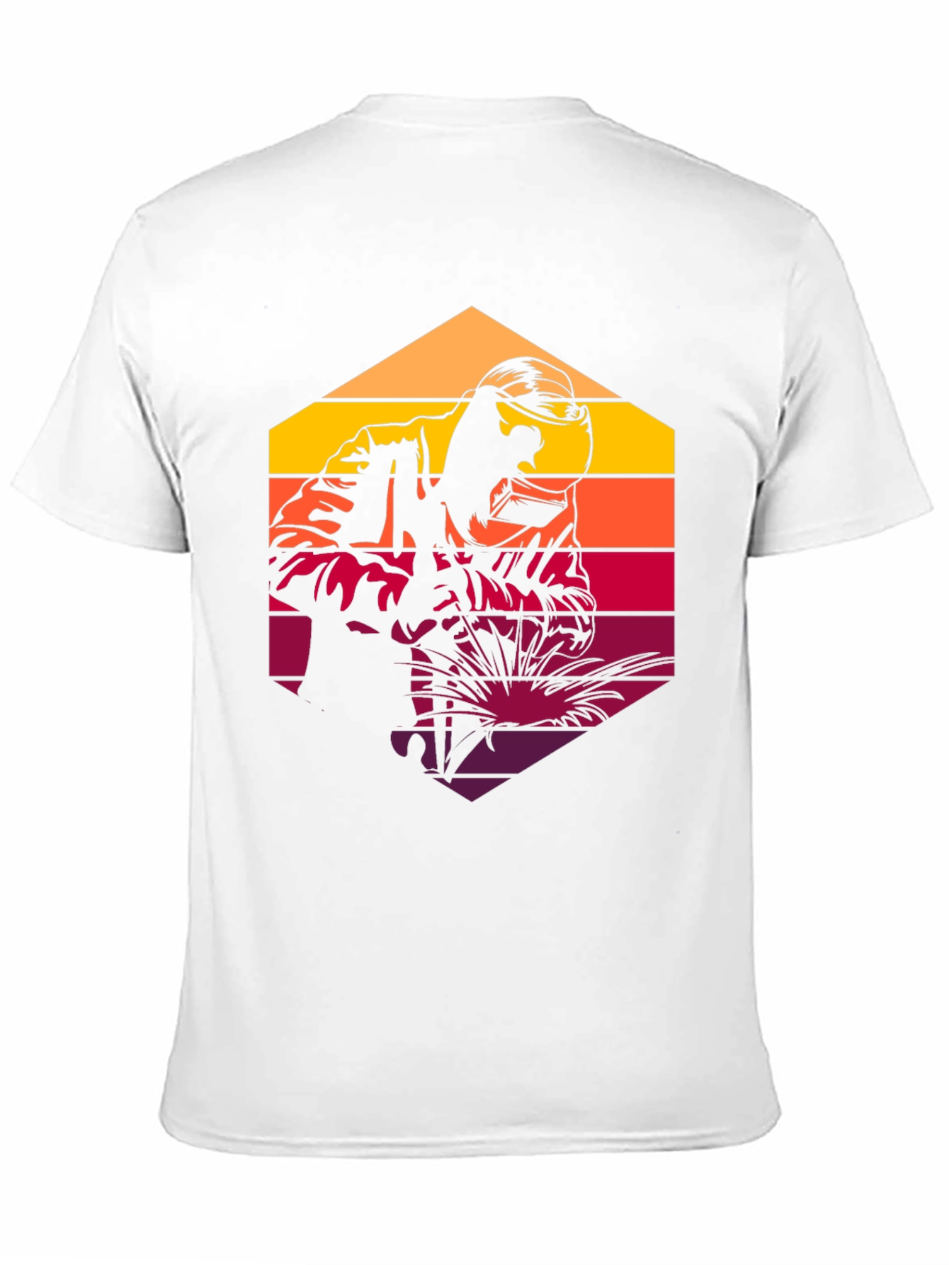 Black Retro Welder Graphic T-Shirt - Black view 11