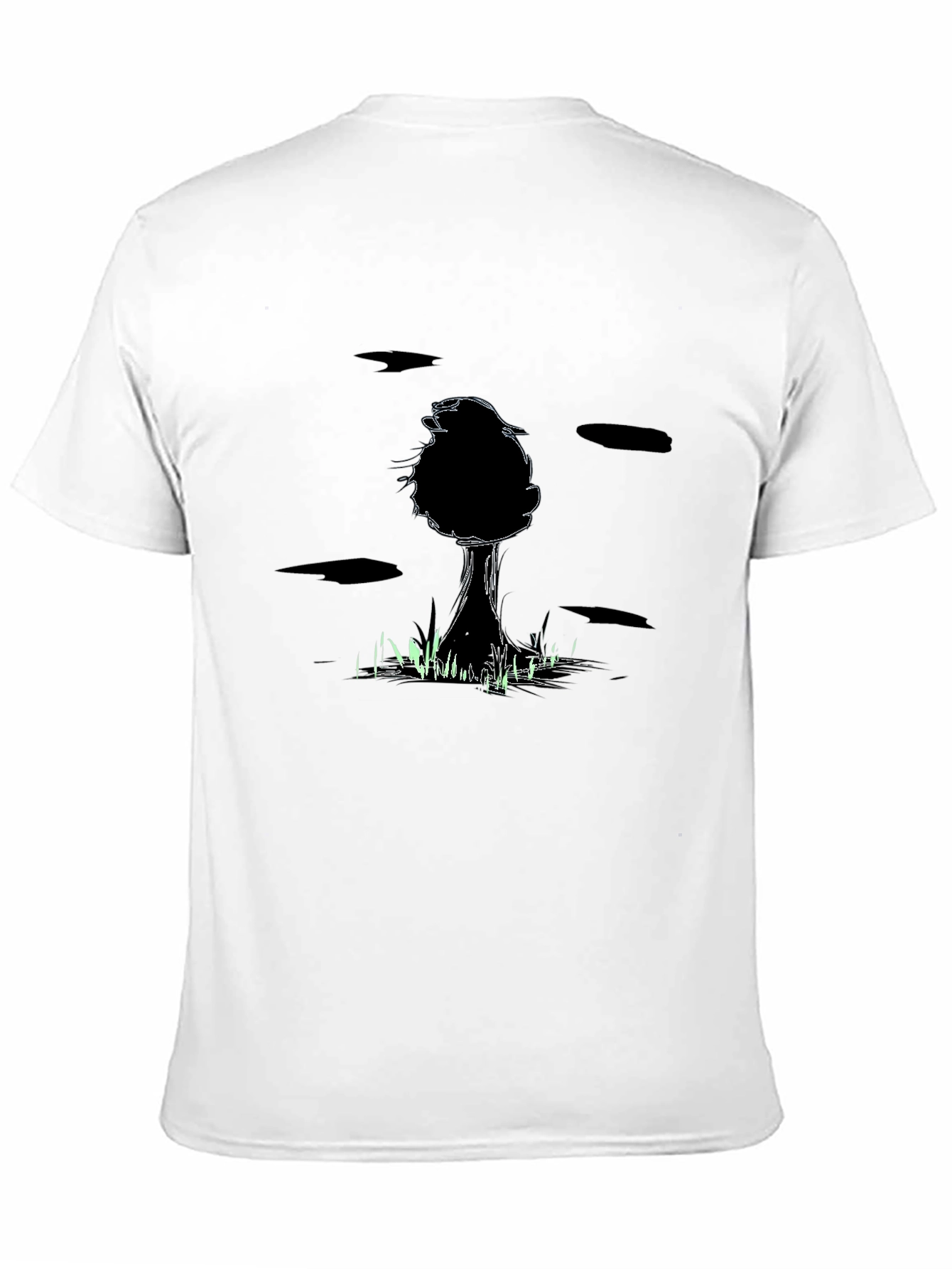 Black Men's Black Tree Graphic Tee view 11