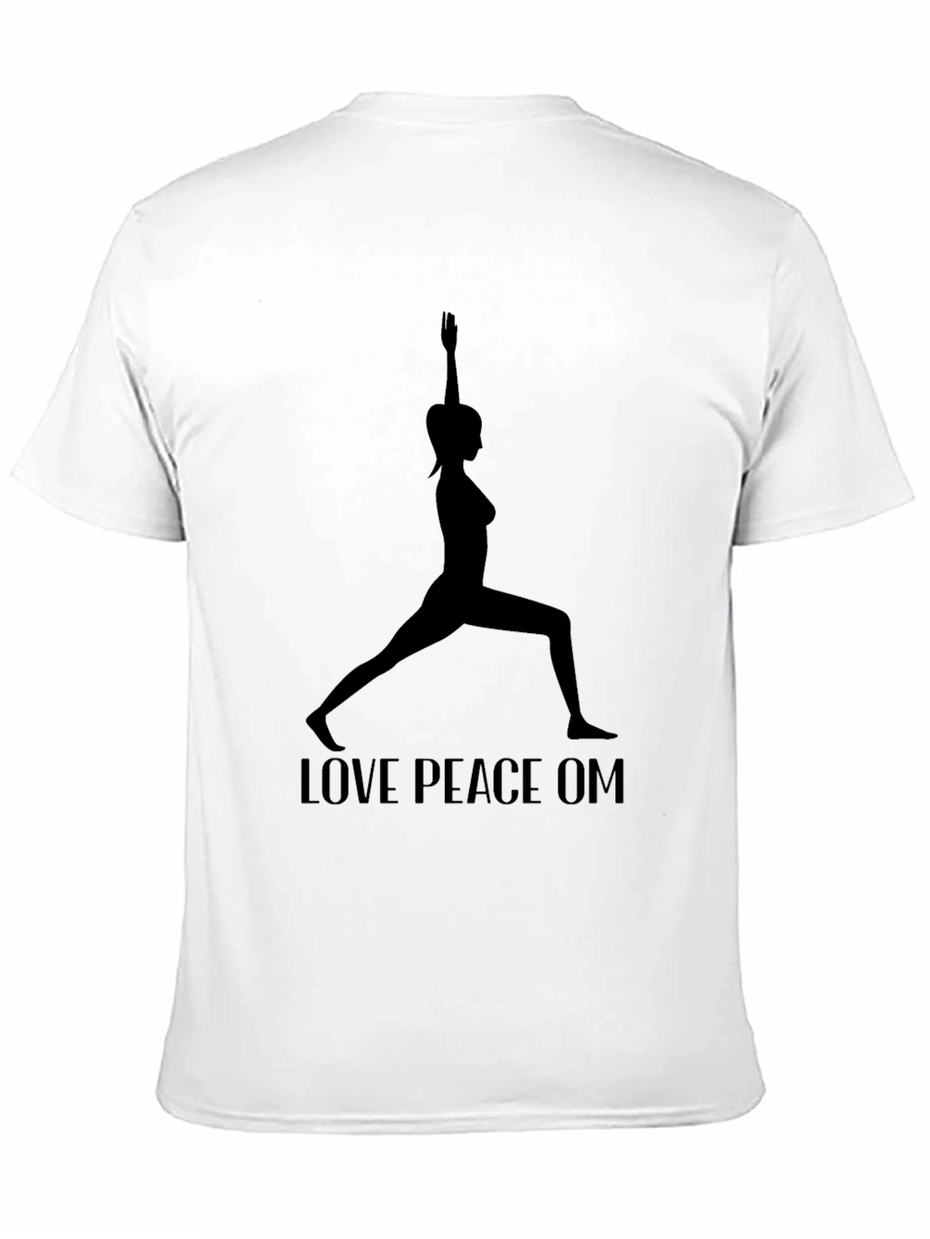 Yoga Silhouette Graphic Tee - Love Peace OM - 11