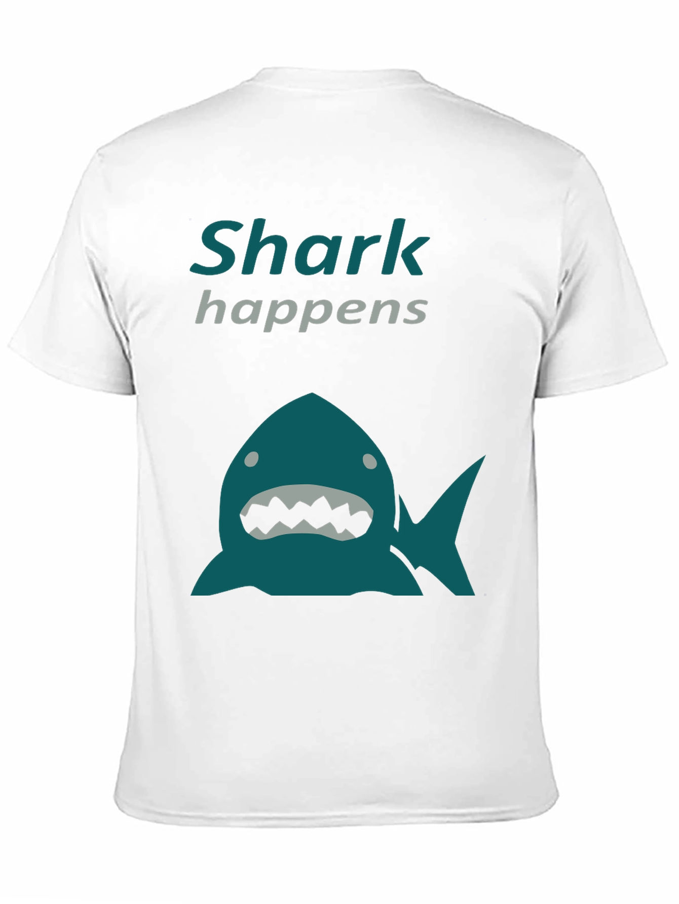Black Shark Happens Graphic T-Shirt - Novelty Tee view 11