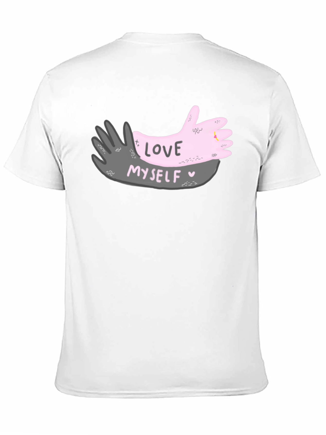 Black Love Myself Graphic T-Shirt view 11