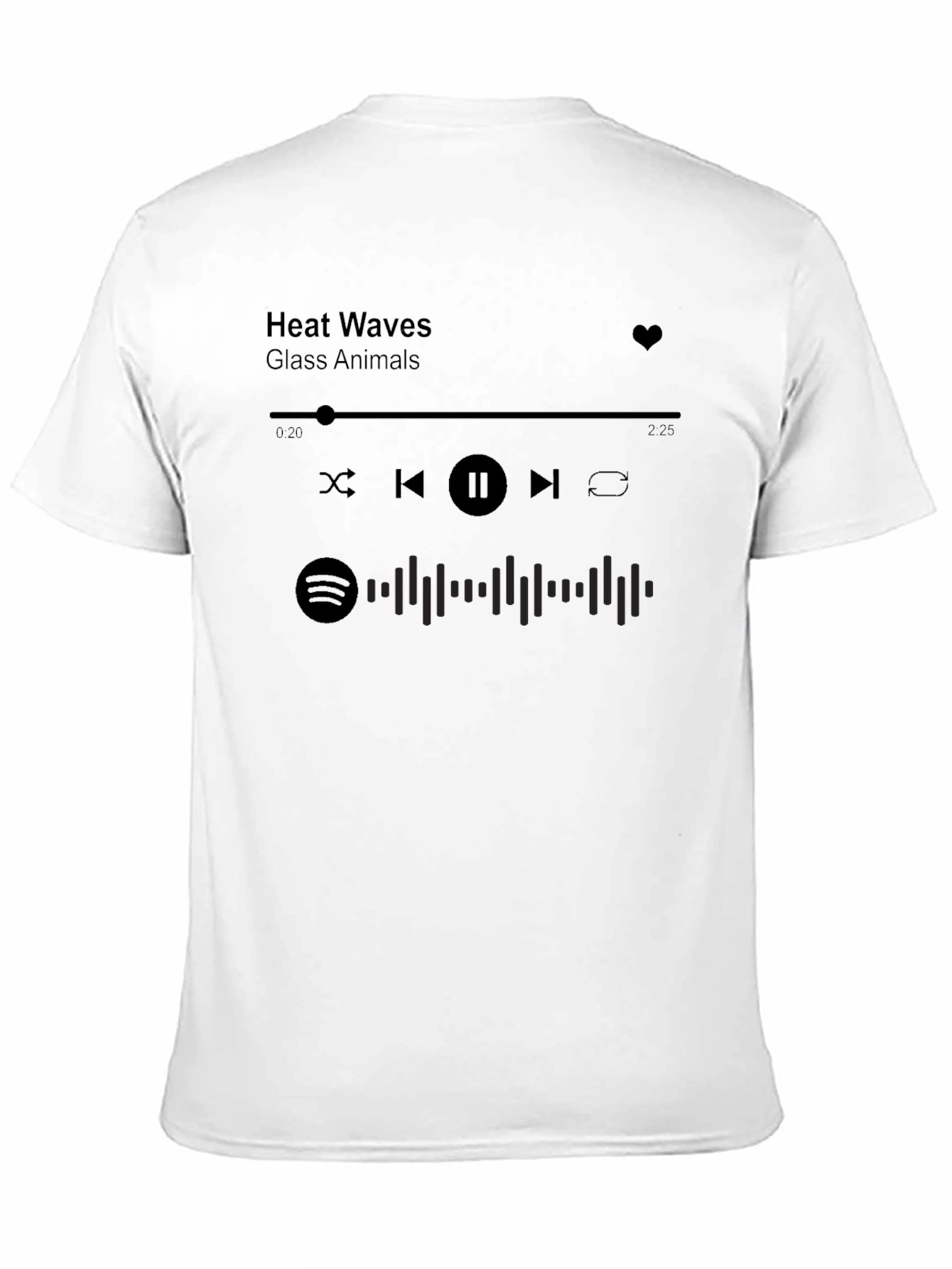 Black Heat Waves Song T-Shirt - Glass Animals Music Tee view 11