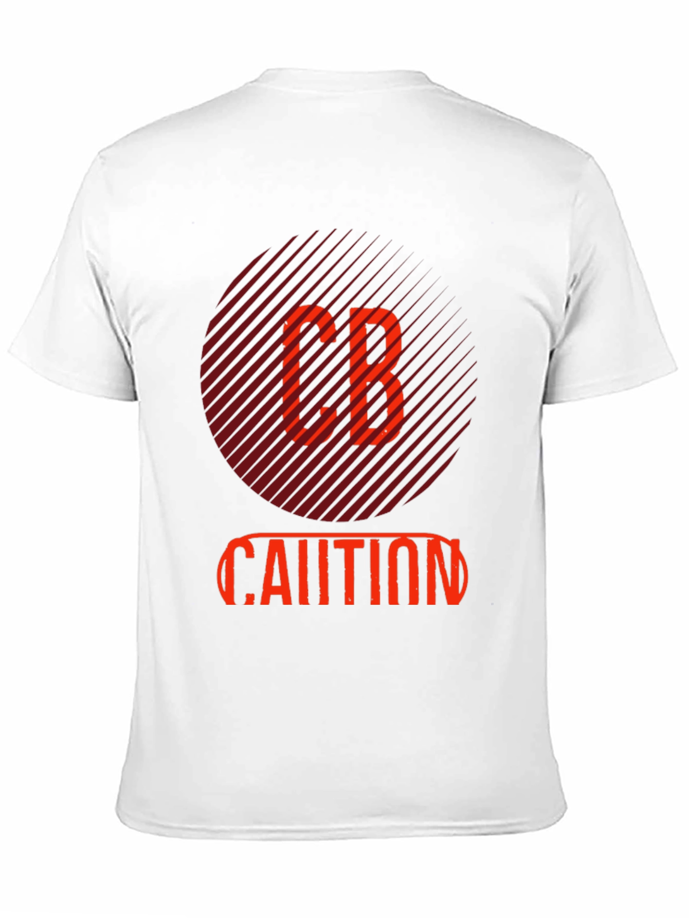 Black CB Caution Graphic Tee - Stylish Men's Black T-Shirt view 11