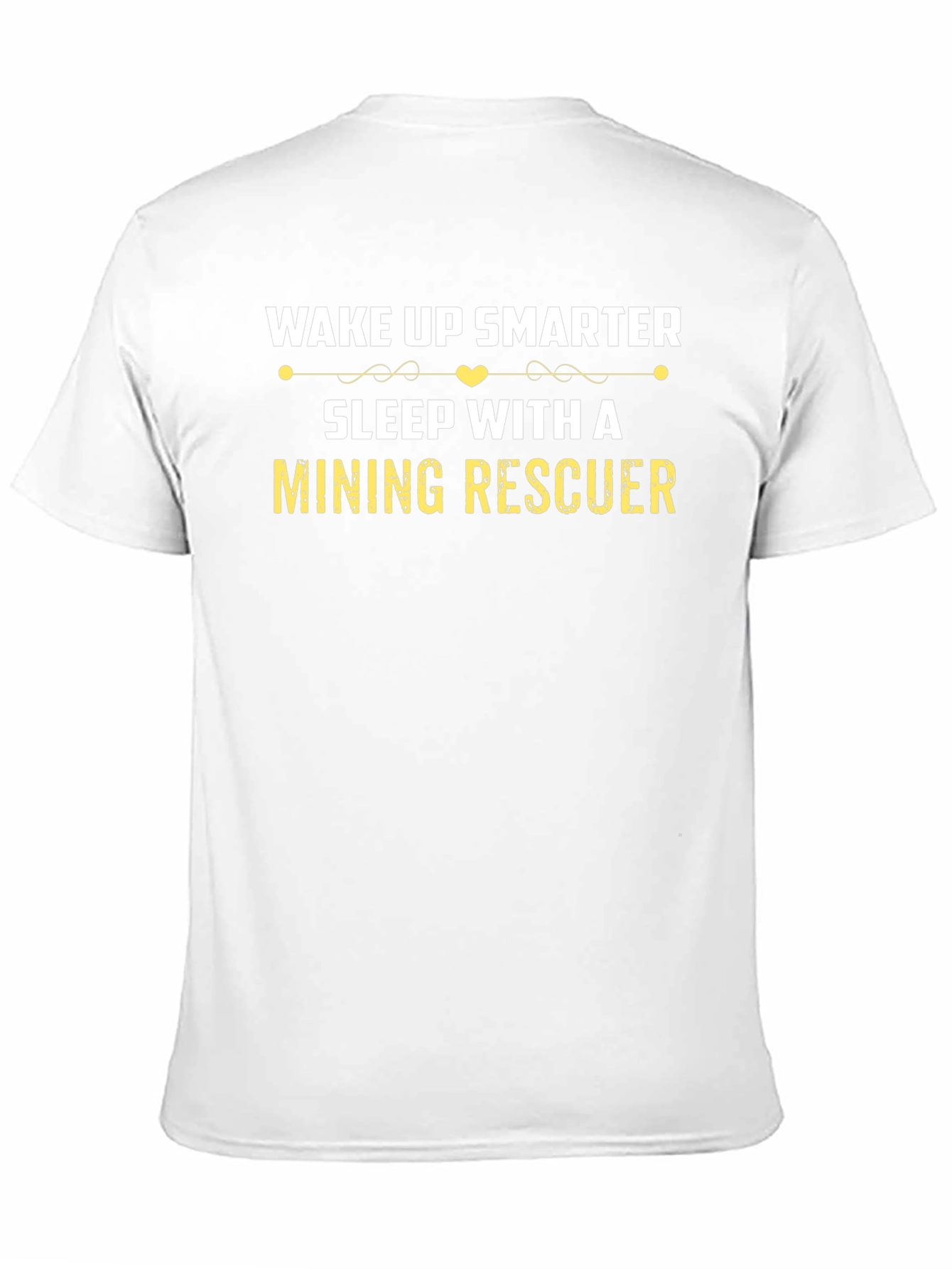 Black Wake Up Smarter Mining Rescuer Graphic T-Shirt view 11