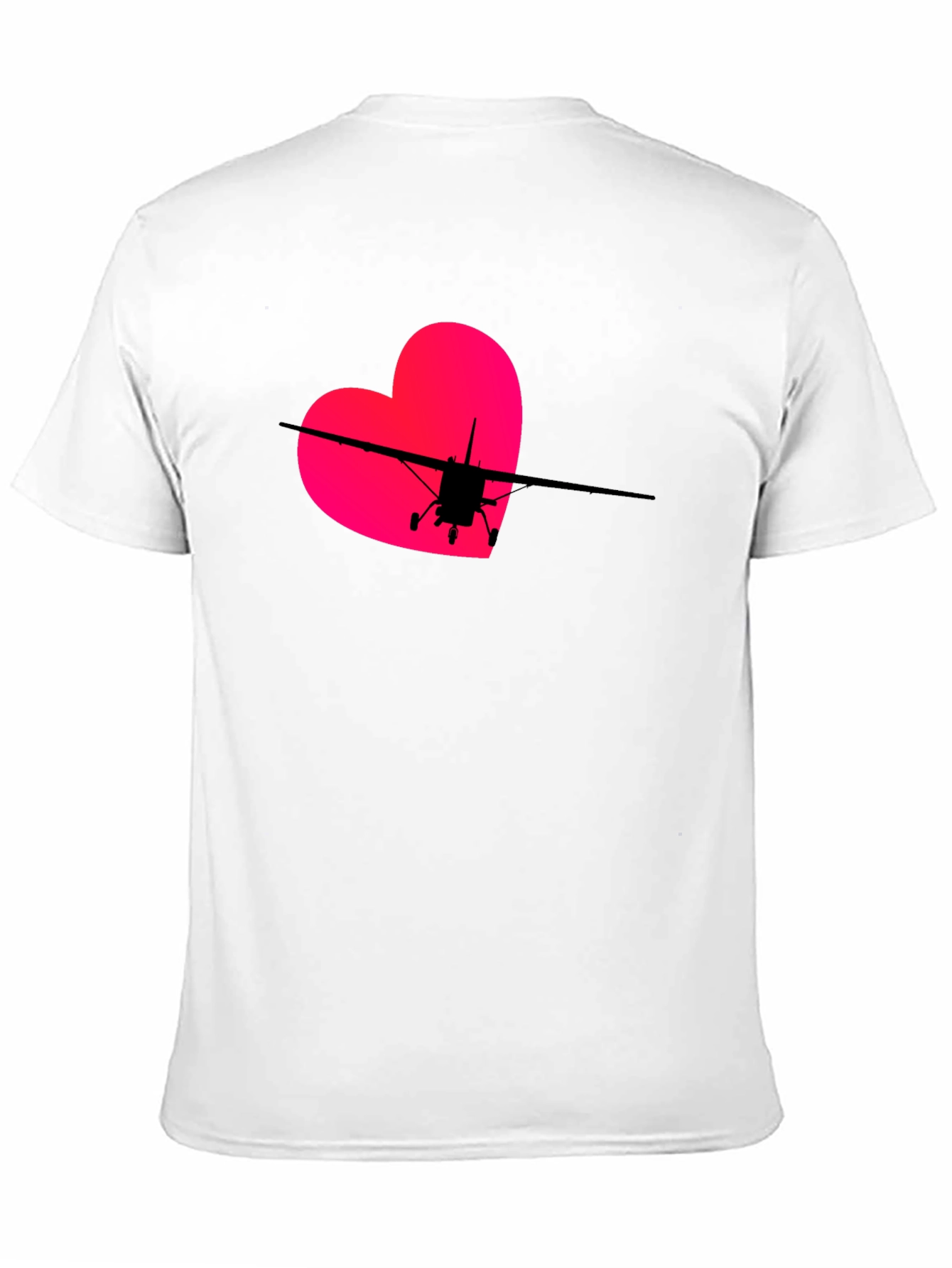 Black Pilot Heart T-Shirt - Aviation Love view 11