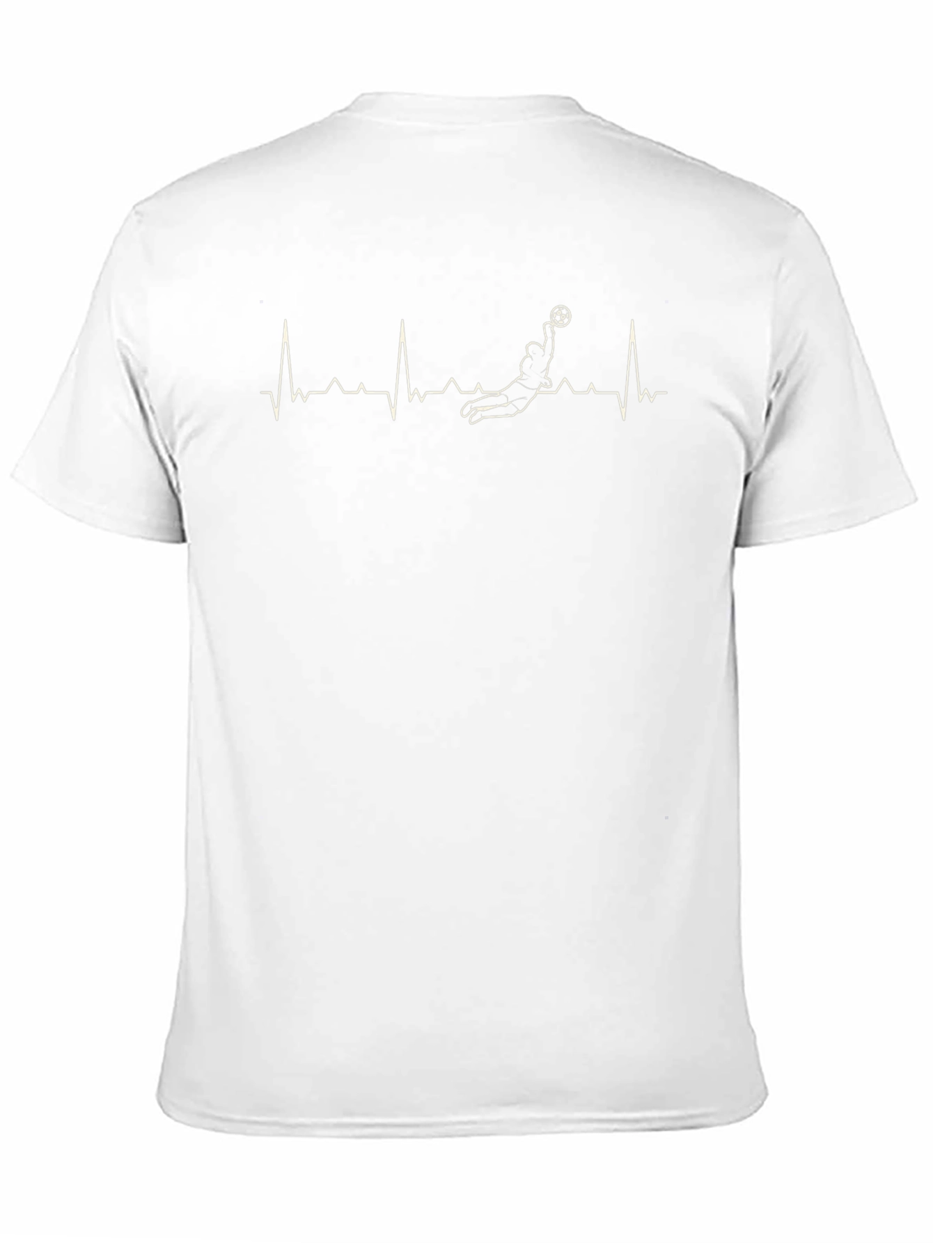 Black Soccer Heartbeat T-Shirt view 11