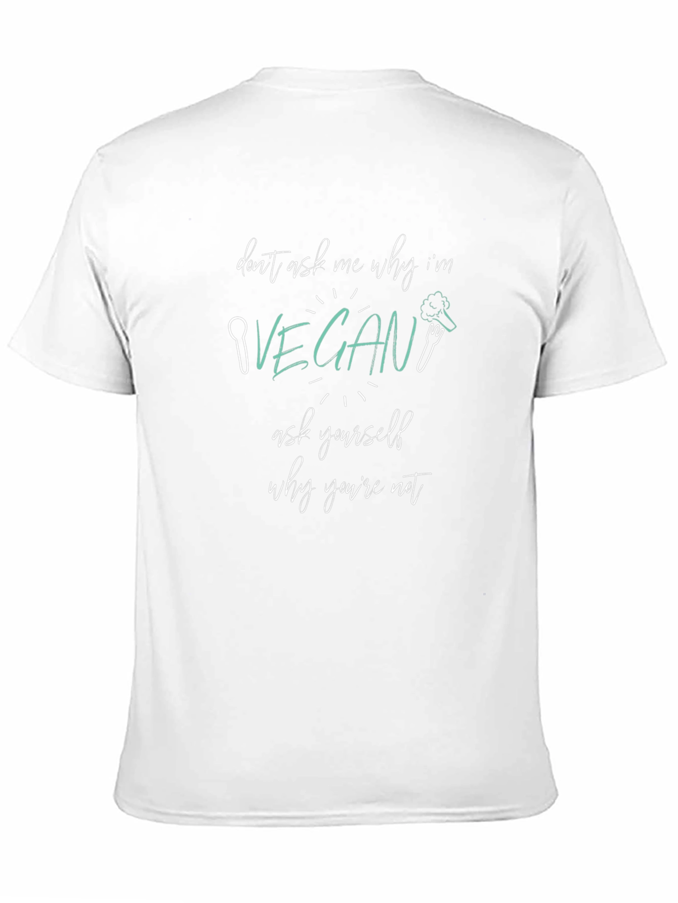 Black Vegan T-Shirt - Don't Ask Me Why! view 11