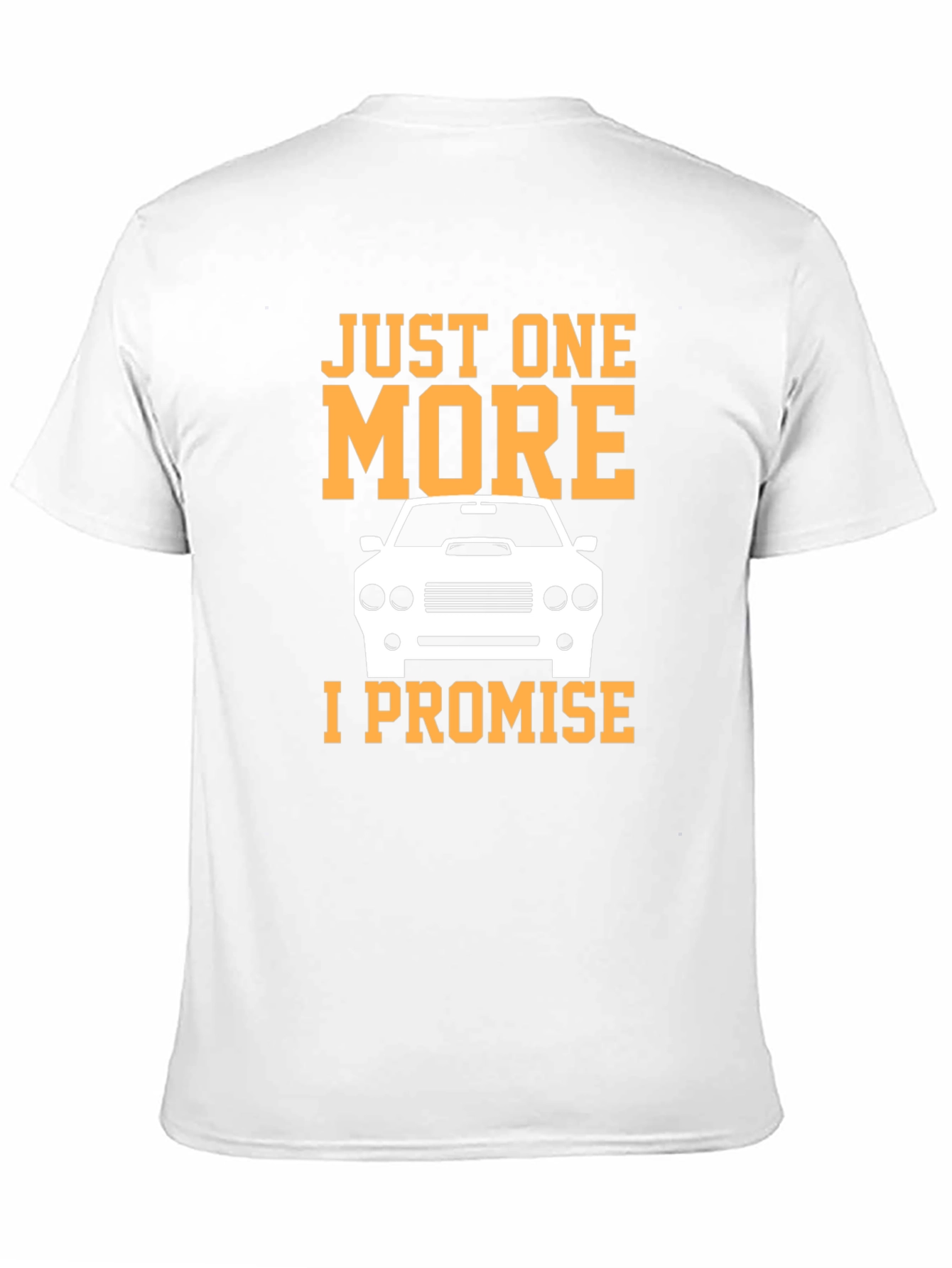 Black Just One More Car T-Shirt - Black Cotton Tee view 11