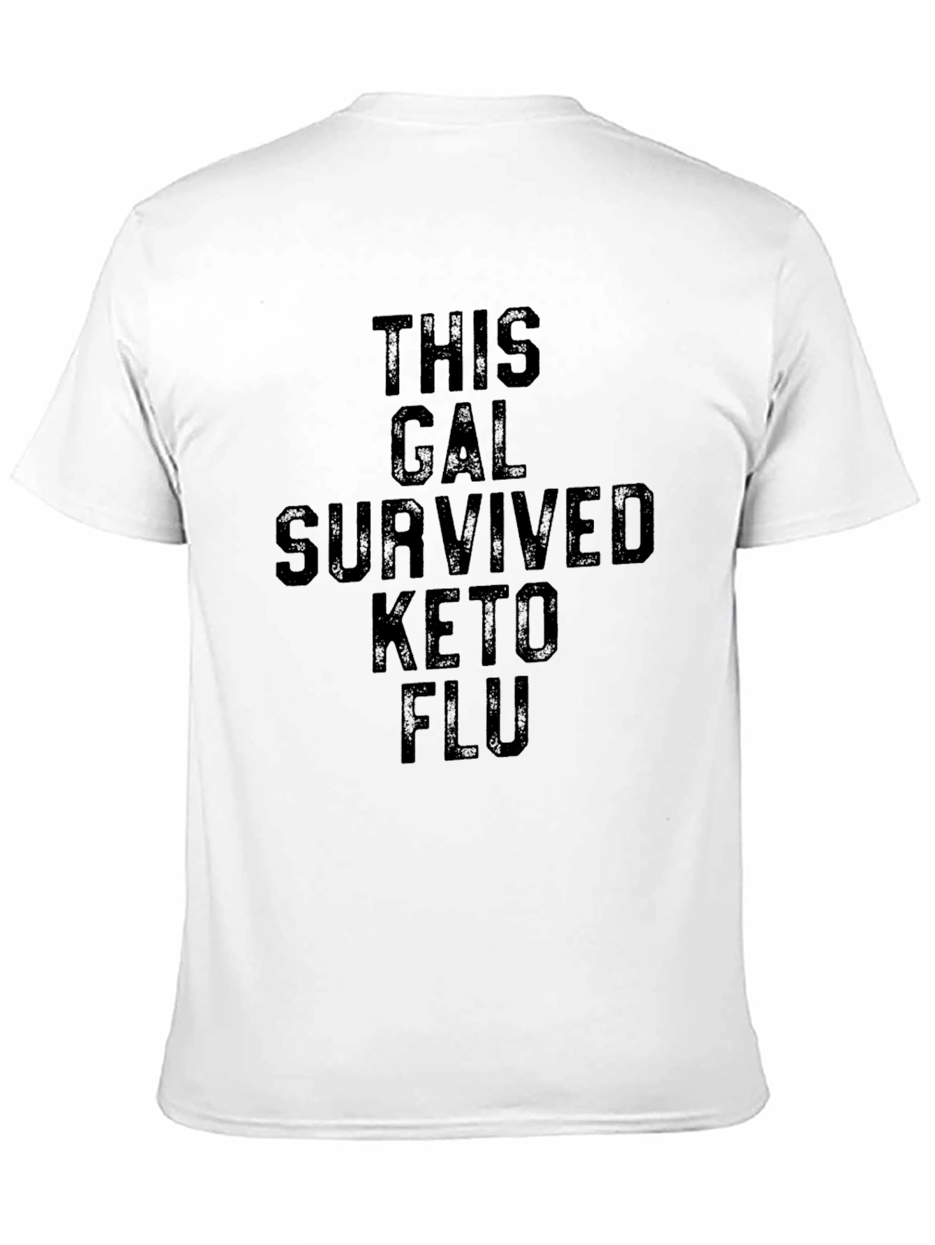Keto Flu Survivor Black Graphic T-Shirt - 11