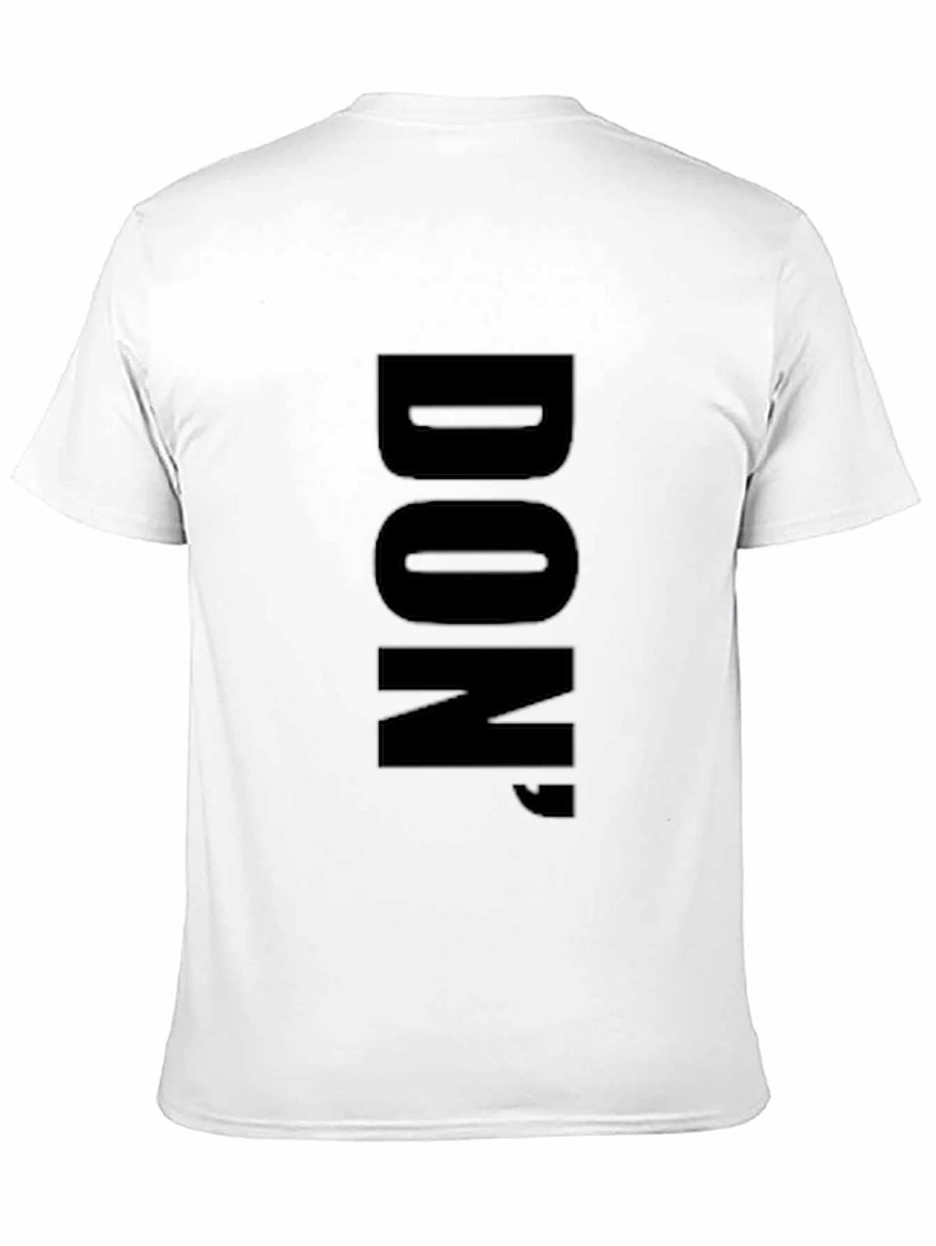 Black Bold 'DON' Black Graphic Tee - Minimalist Style view 11