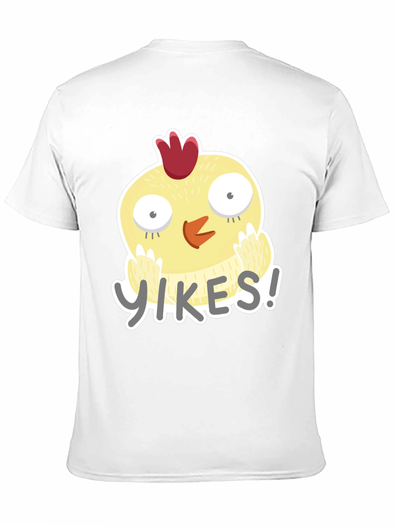 Black Yikes Chicken Graphic Tee - Black Cotton T-Shirt view 11