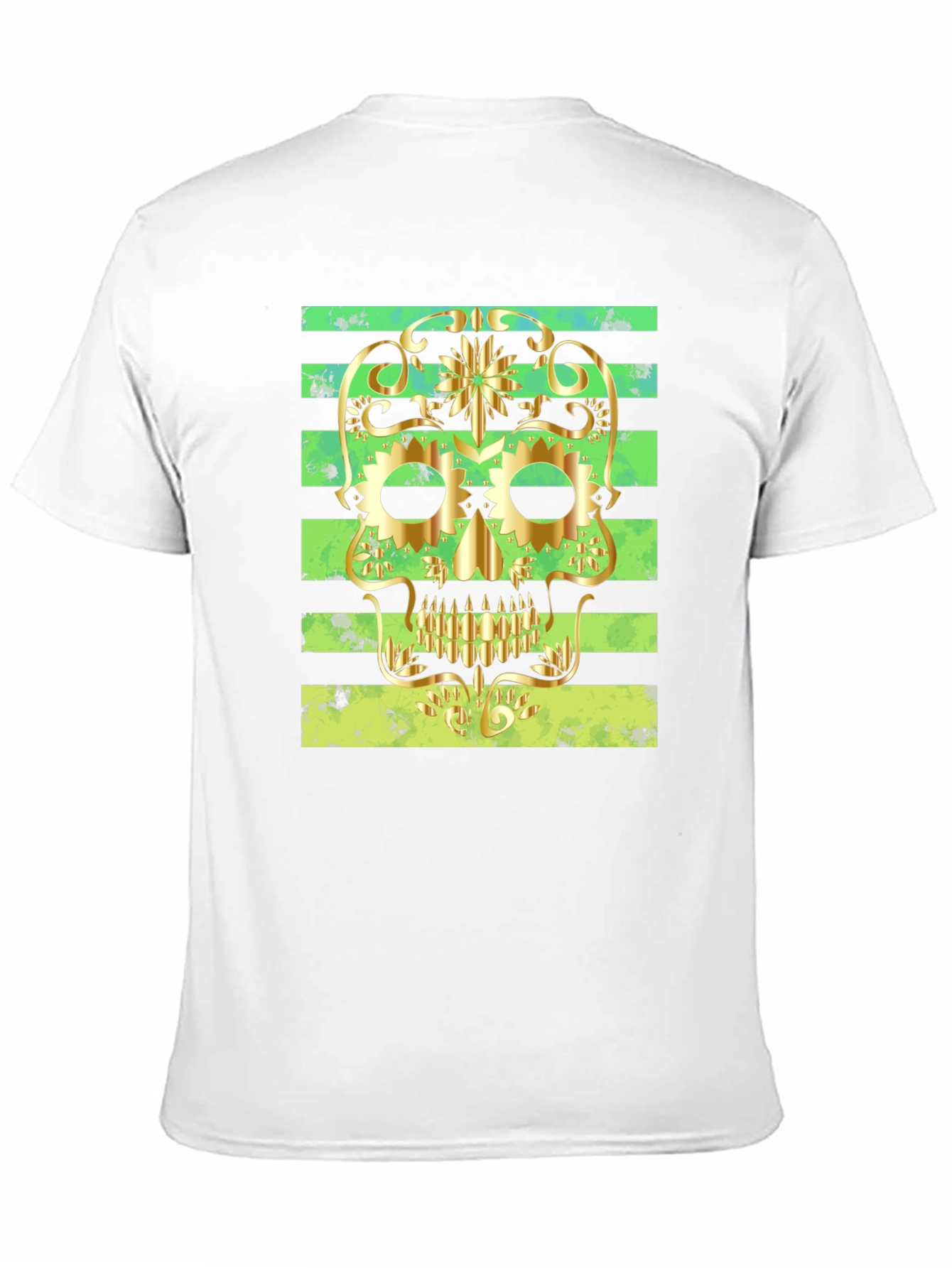 Black Skull Gold Print Tee view 11