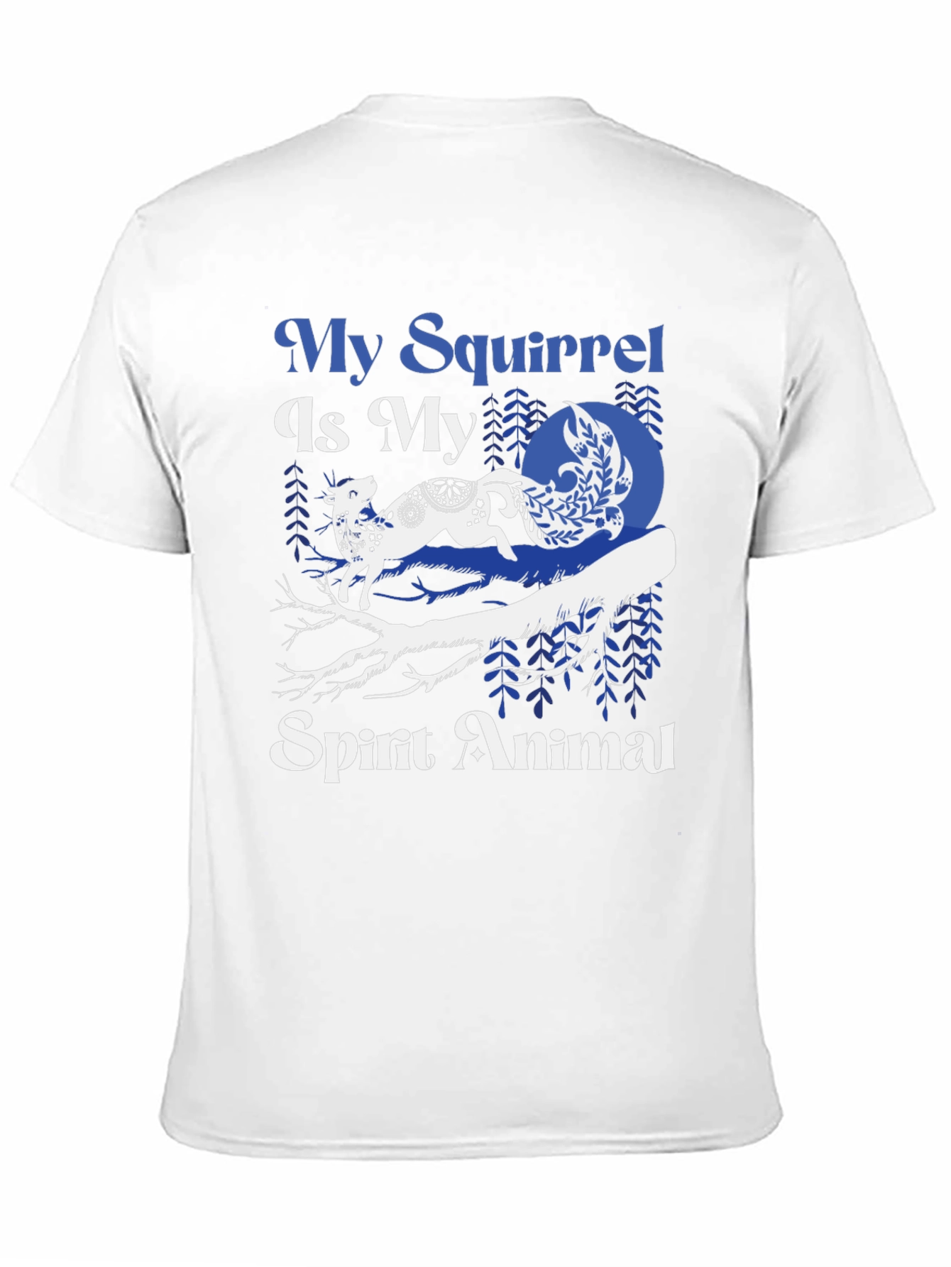 Black My Squirrel Is My Spirit Animal Black Tee view 11