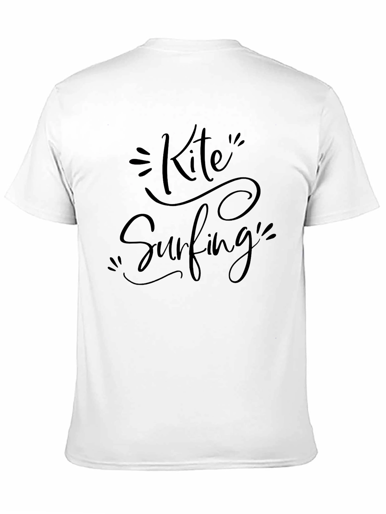 Black Kite Surfing Black Graphic Tee view 11
