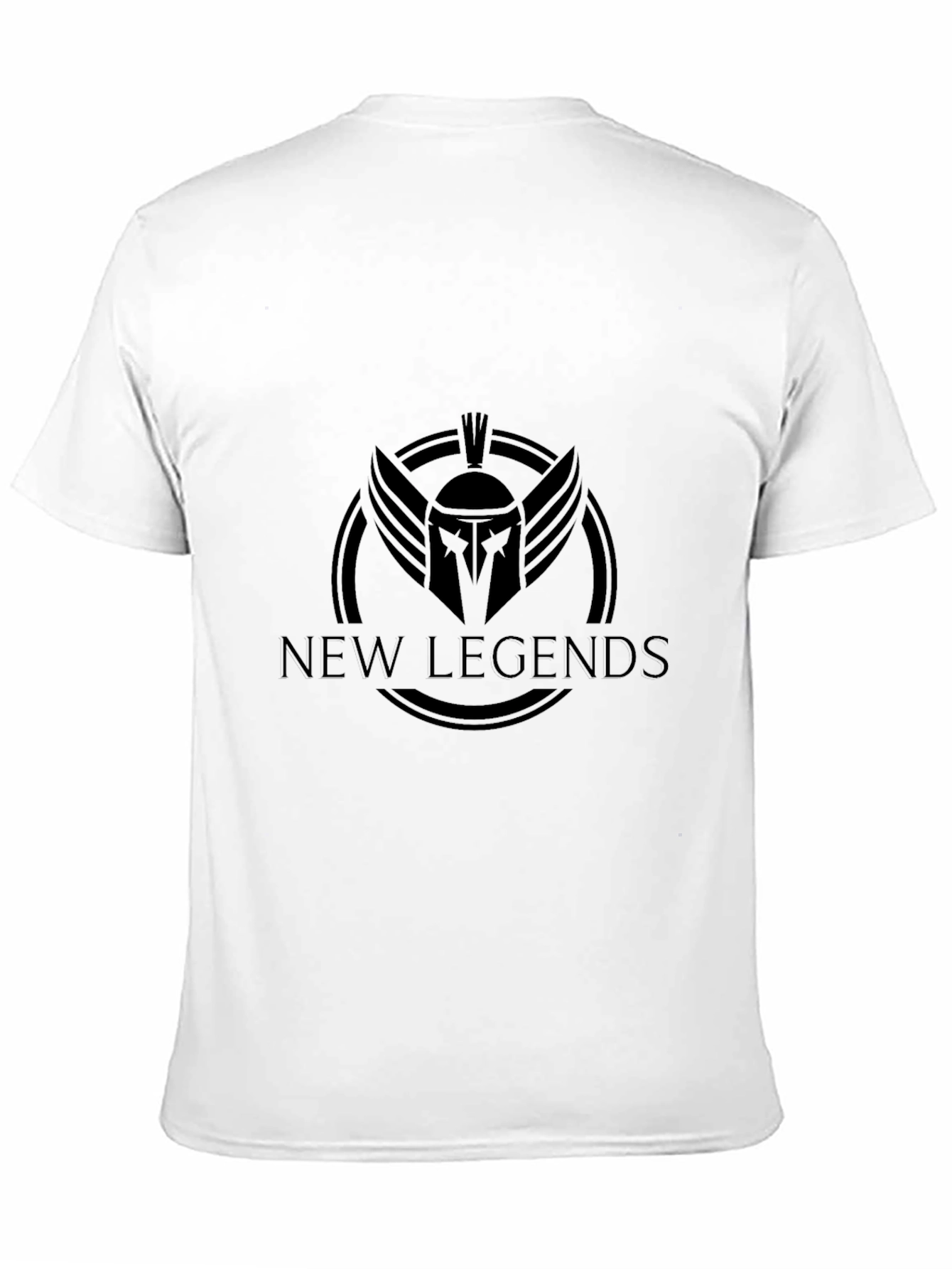 Black New Legends Graphic Tee - Spartan Helmet Logo Black T-Shirt view 11