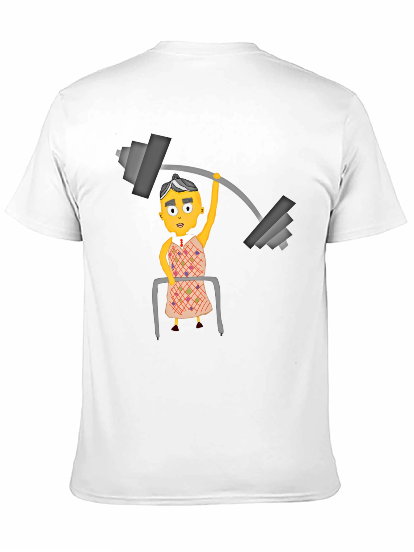 Black Funny Lifting Grandma Black T-Shirt view 11