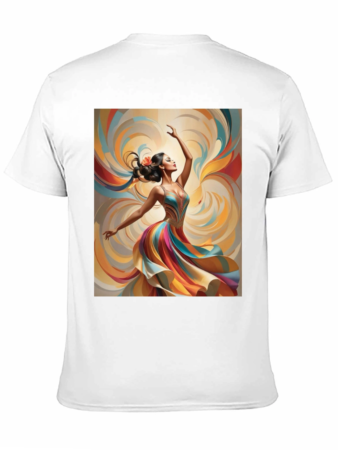 Black Artistic Dancer Graphic Tee - Vibrant Design view 11