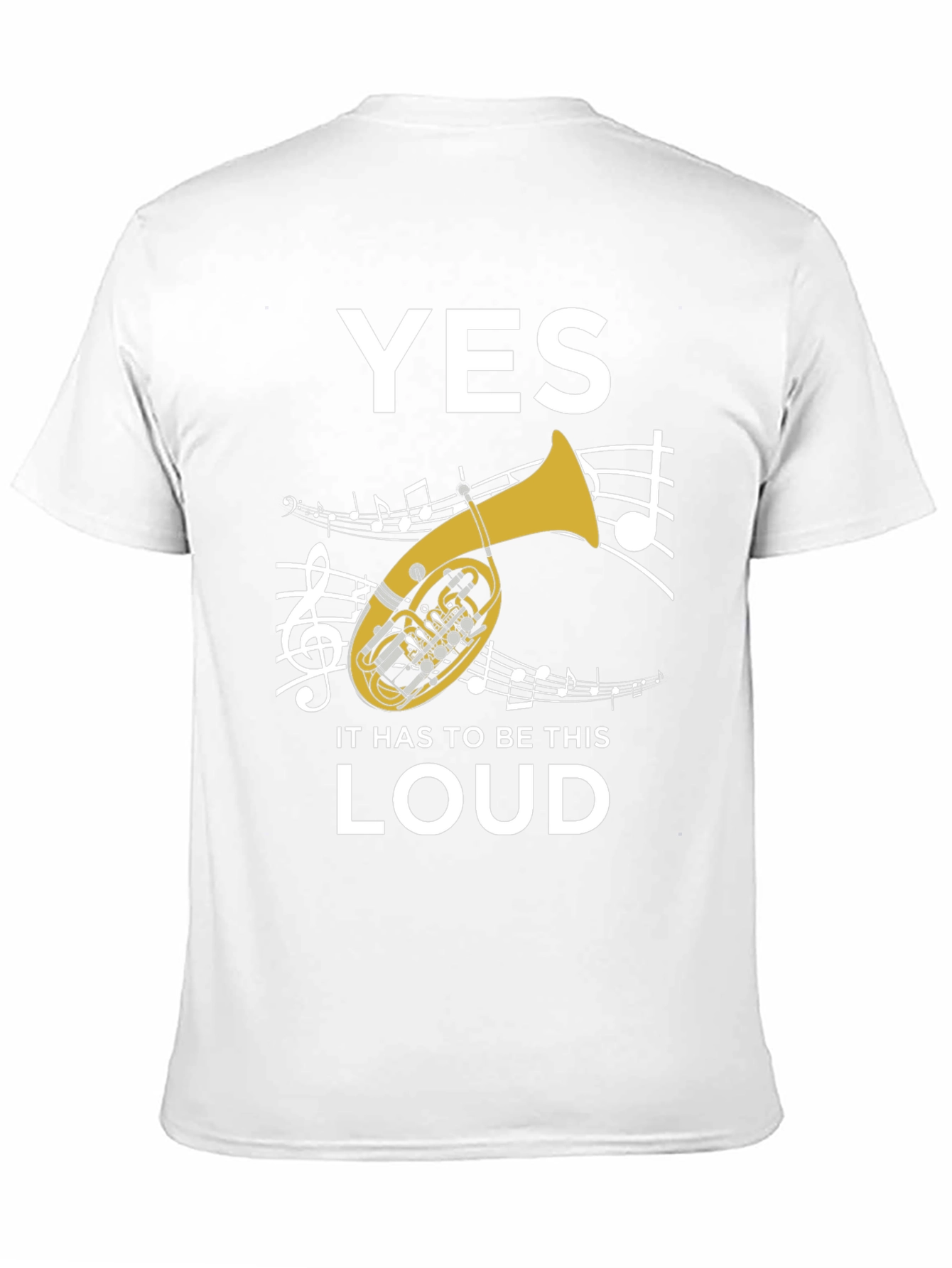 Black Funny Tuba Player T-Shirt - Yes It Has To Be This Loud view 11