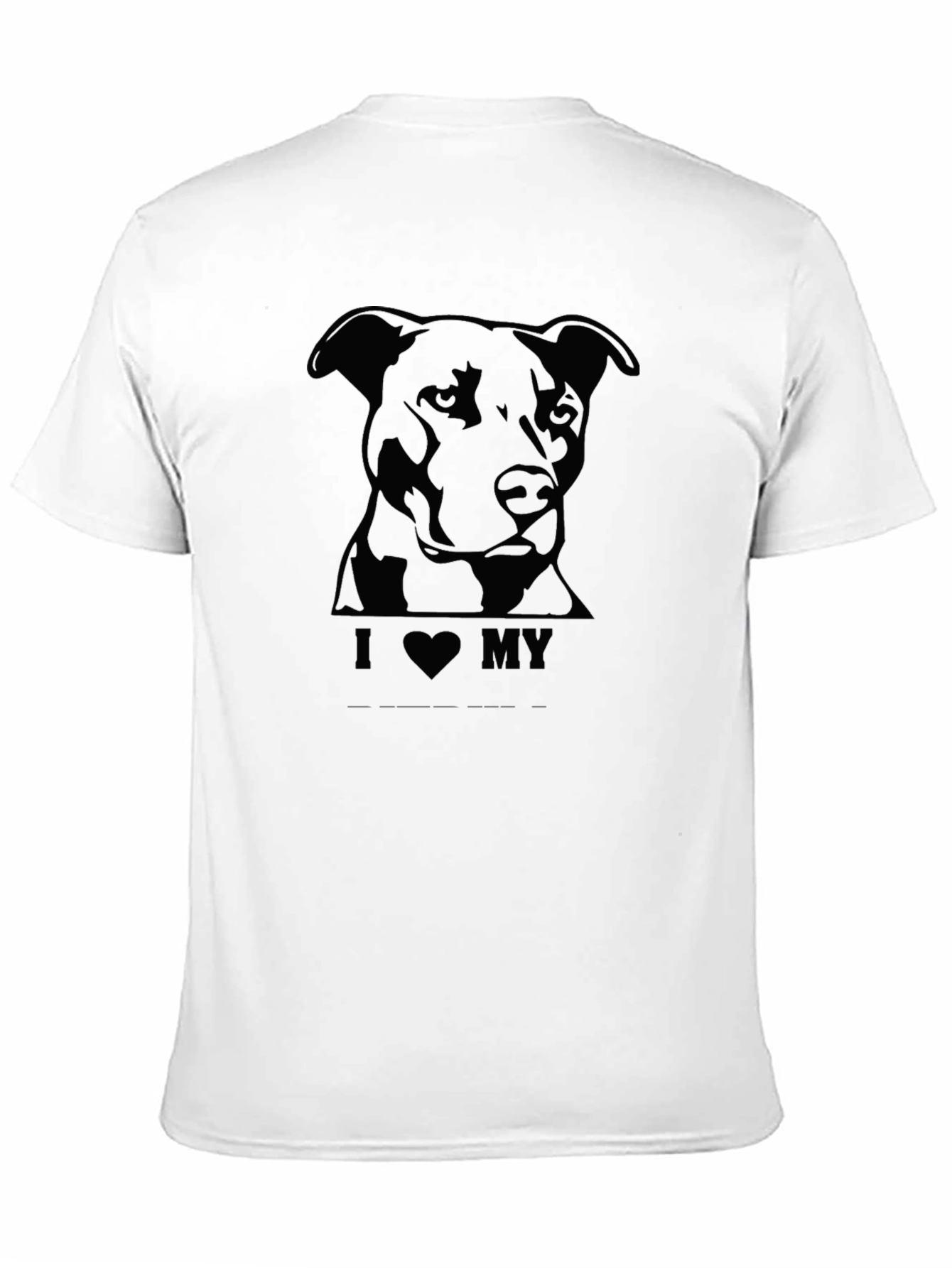 Black I Love My Dog Black T-Shirt view 11