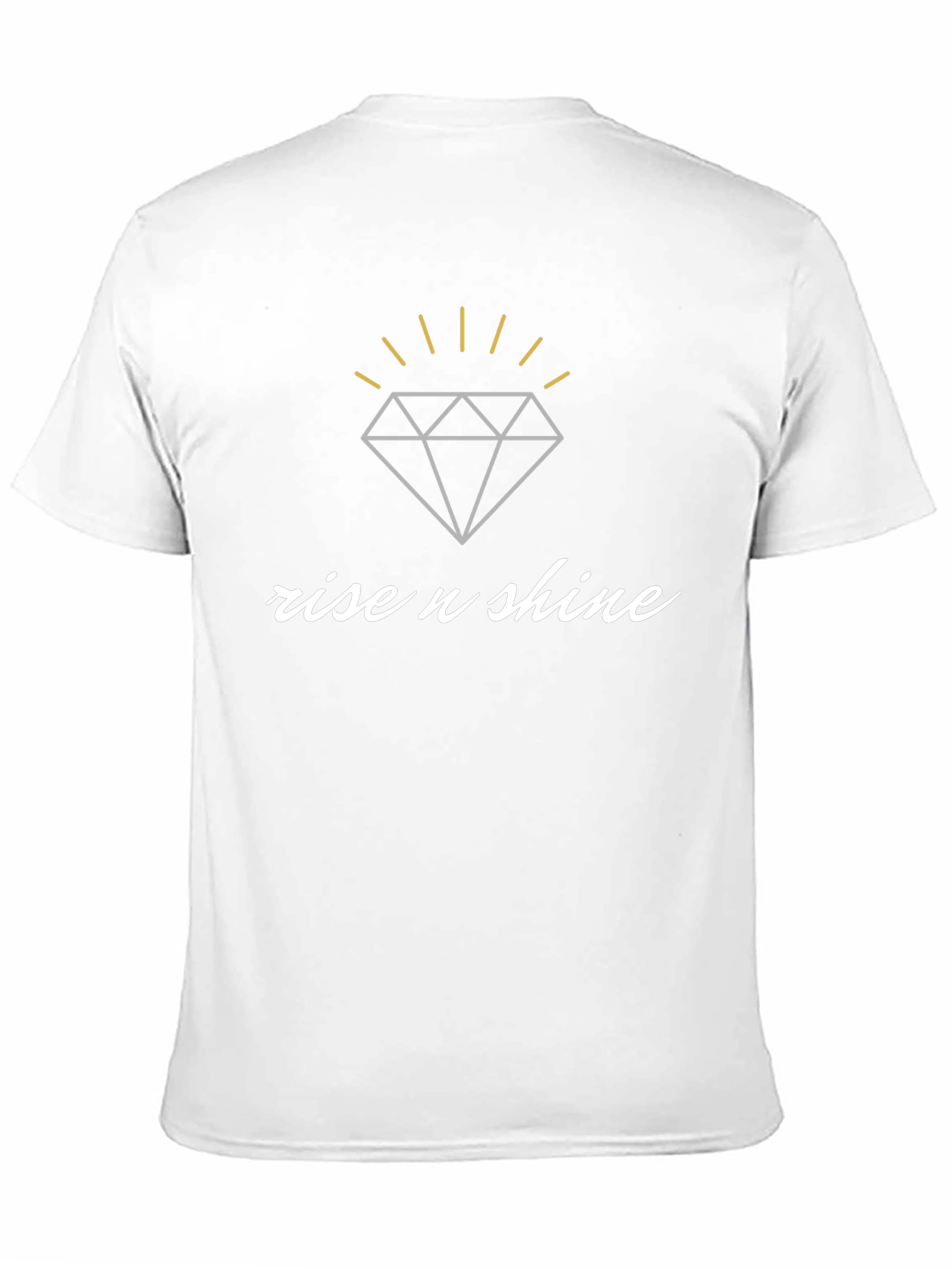 Black Rise n Shine Diamond Graphic Black T-Shirt view 11