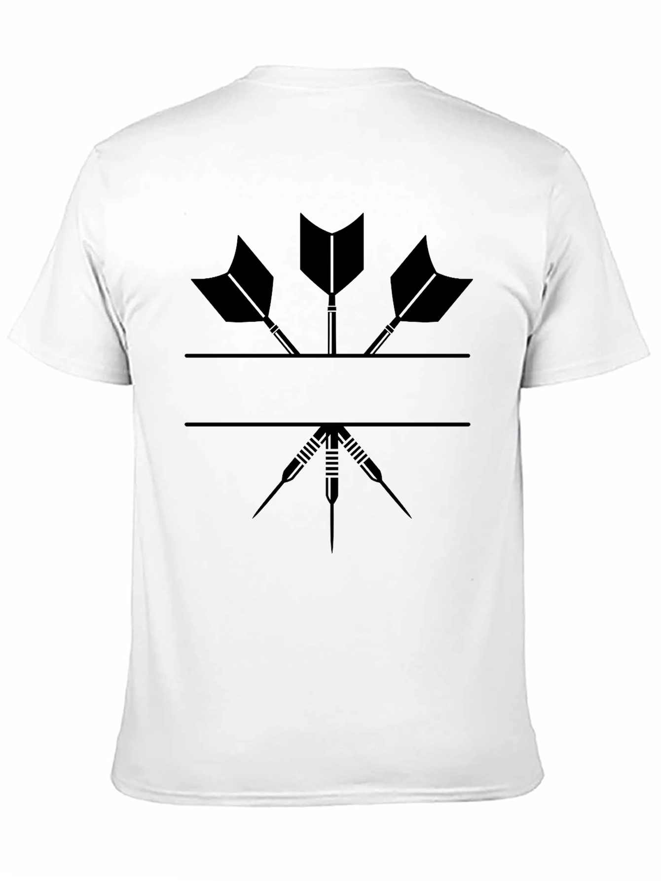 Black Darts Graphic T-Shirt - Cool Black Tee for Dart Players view 11